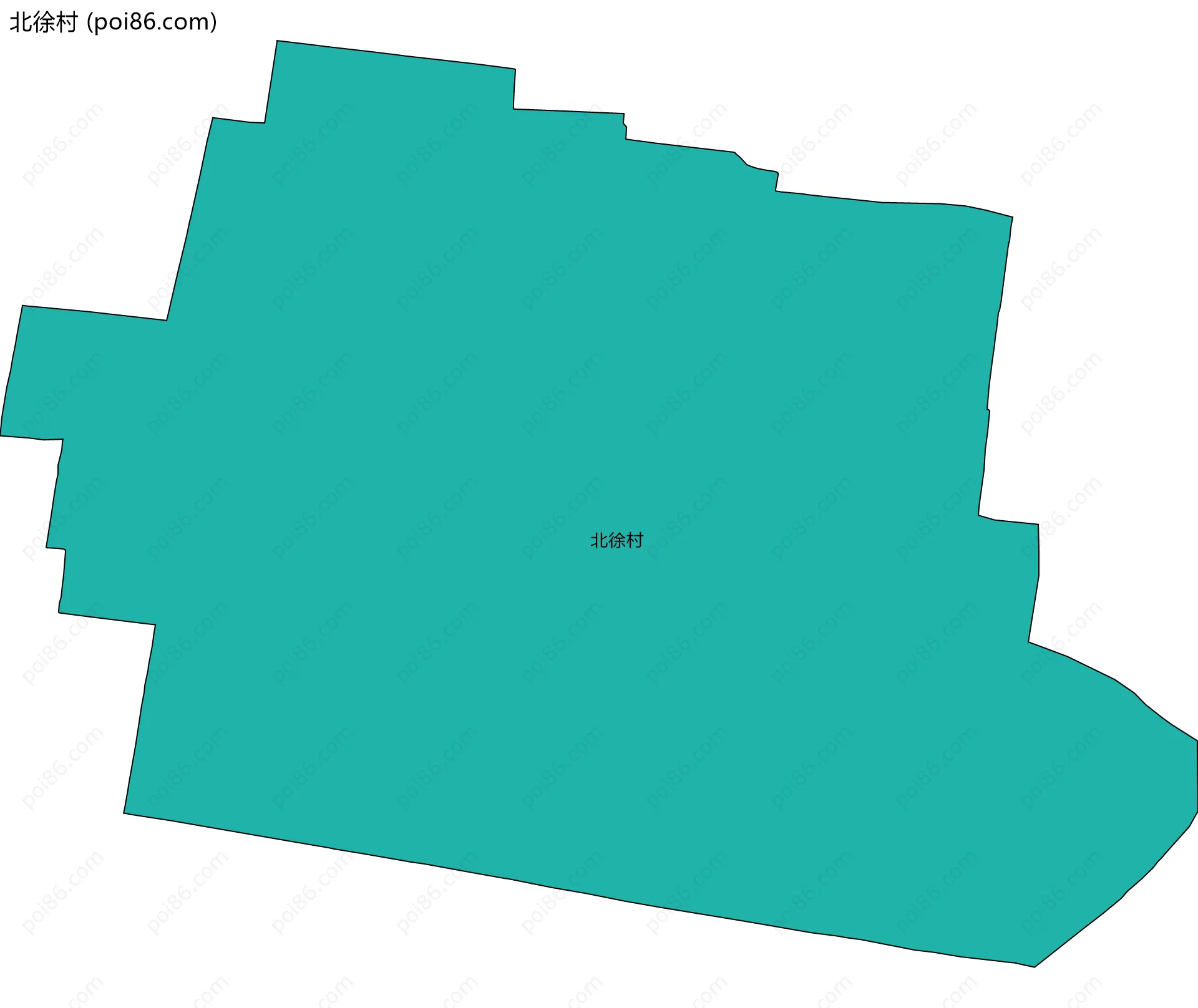 北徐村边界地图