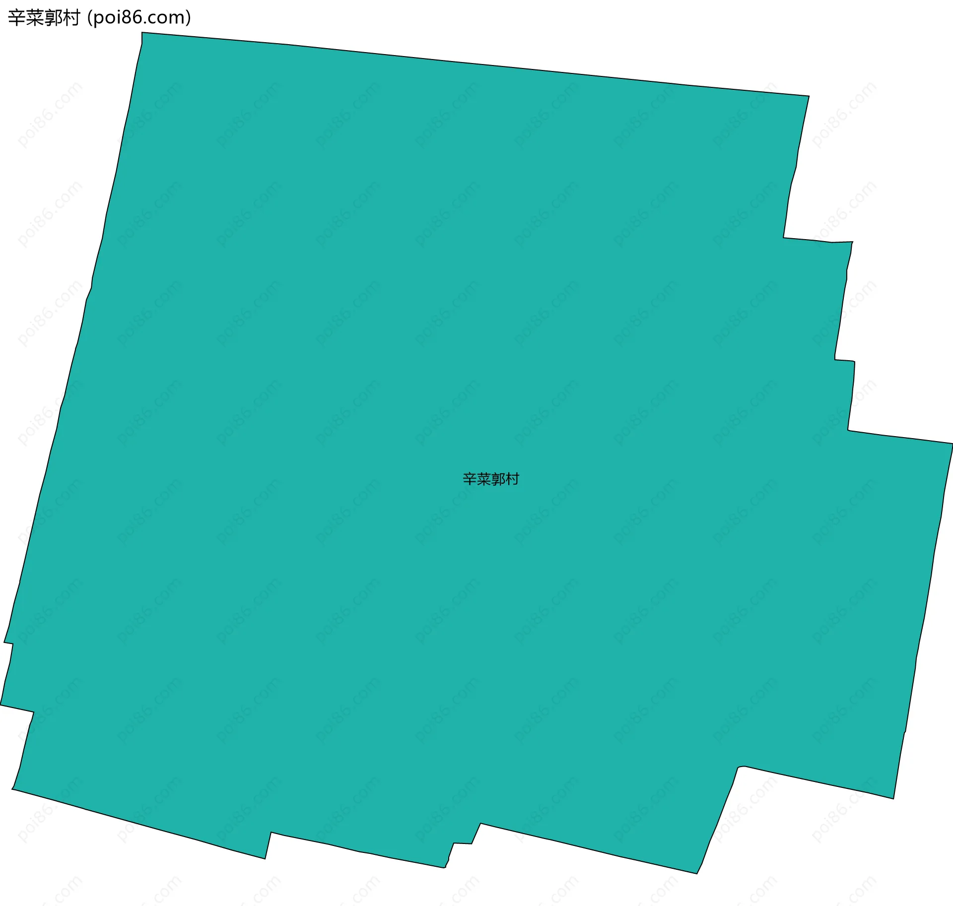 辛菜郭村边界地图