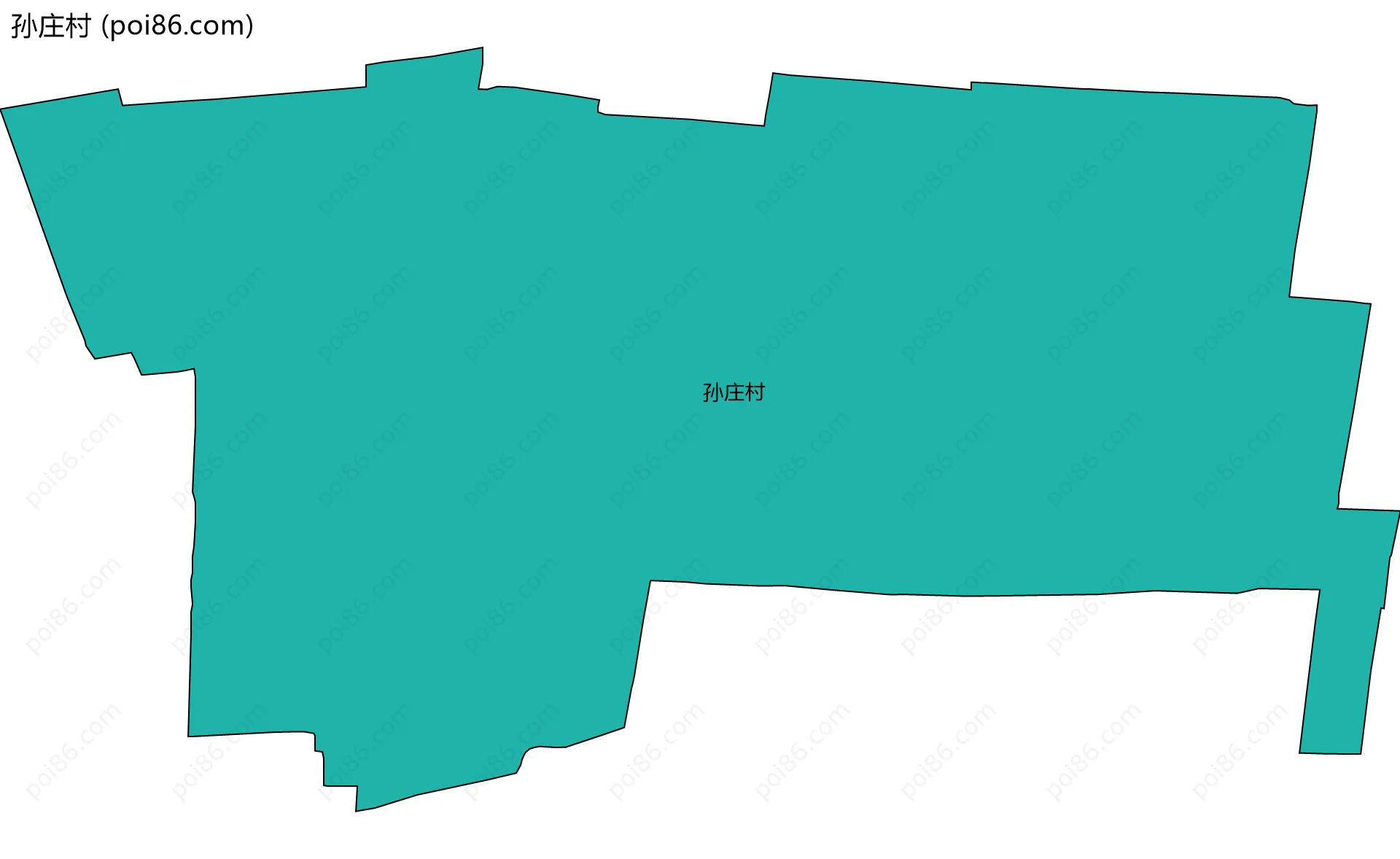 孙庄村边界地图