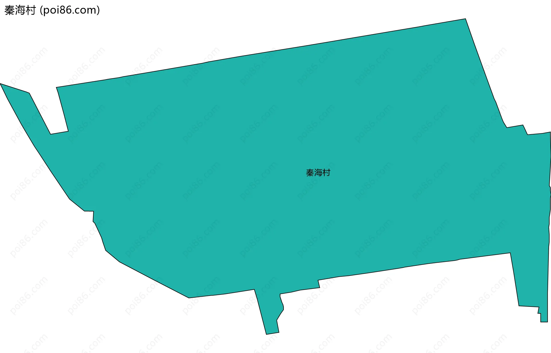 秦海村边界地图