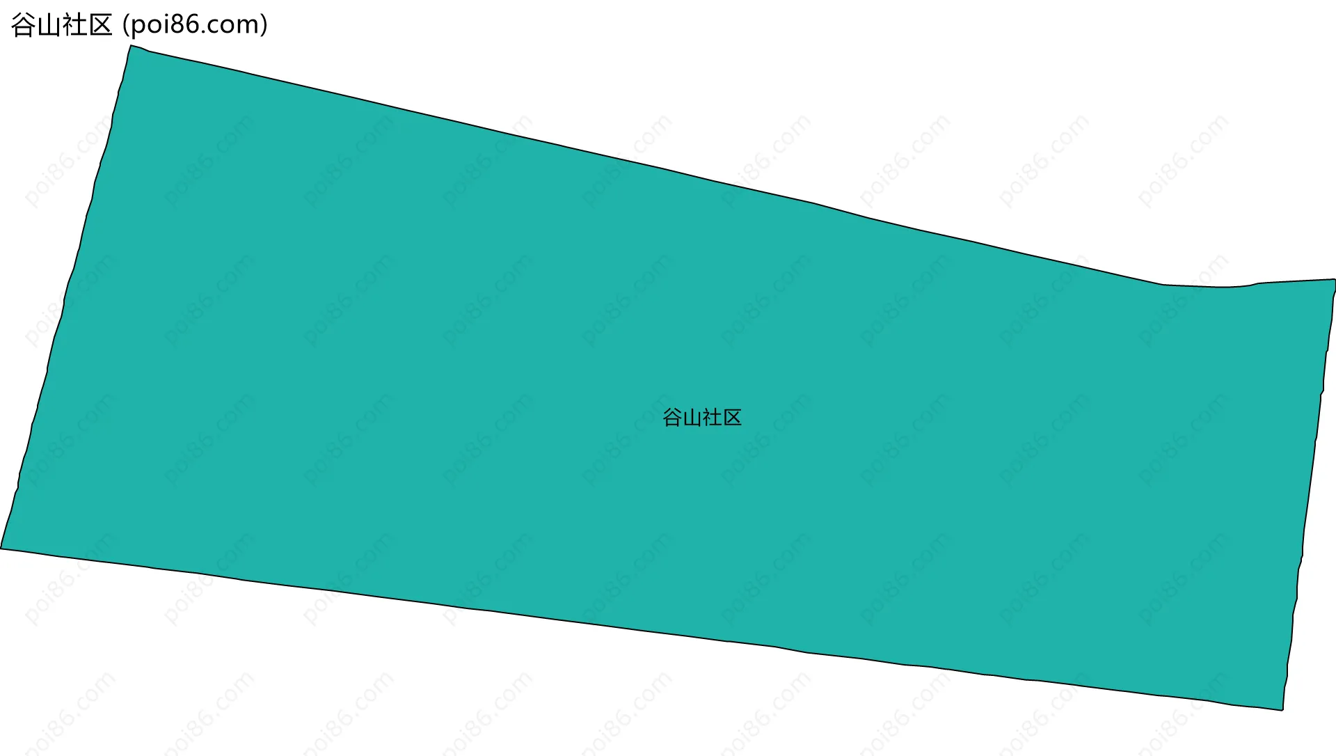 谷山社区边界地图