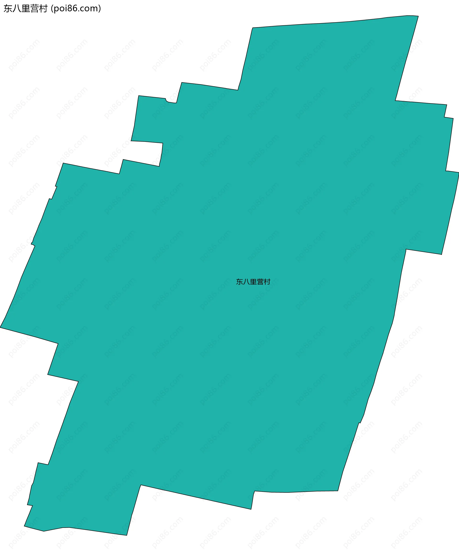 东八里营村边界地图
