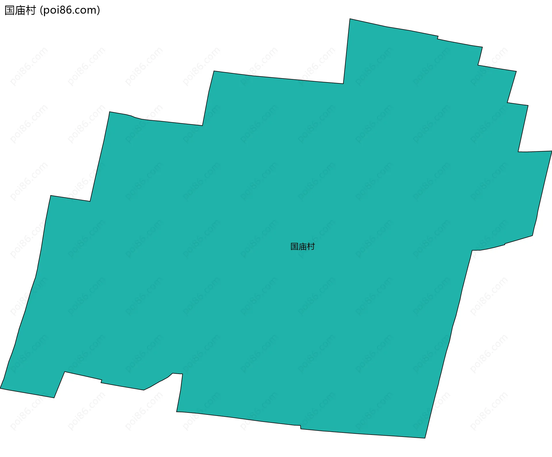 国庙村边界地图