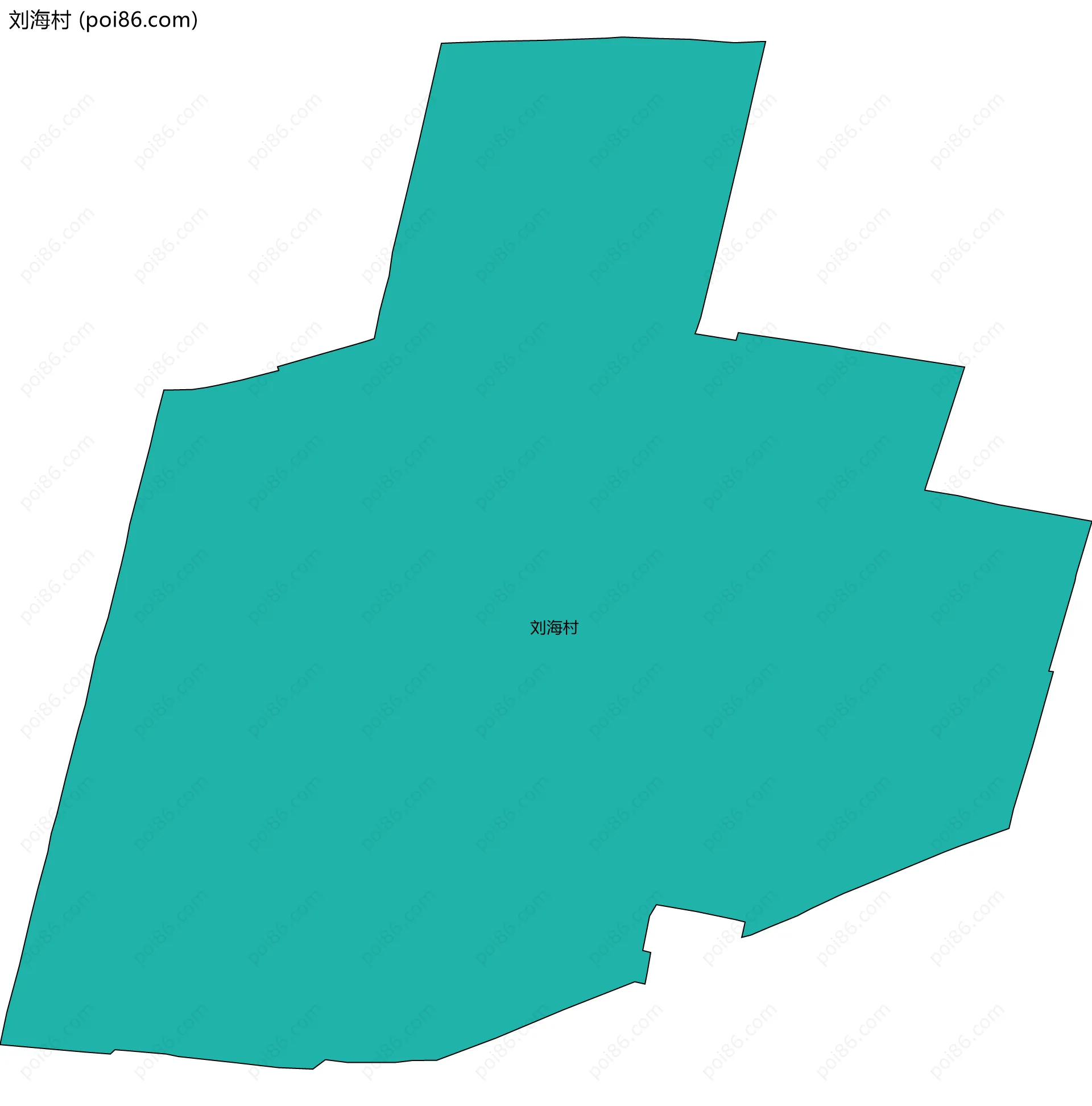 刘海村边界地图
