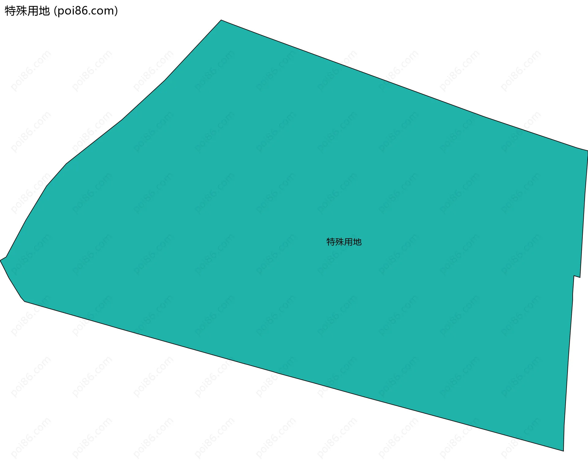 特殊用地边界地图