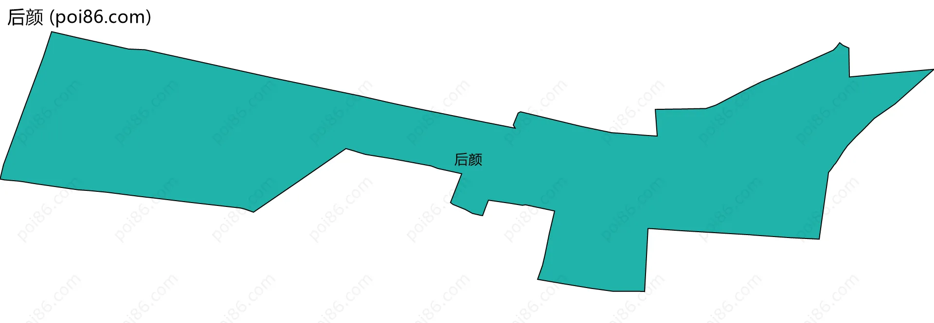 后颜边界地图