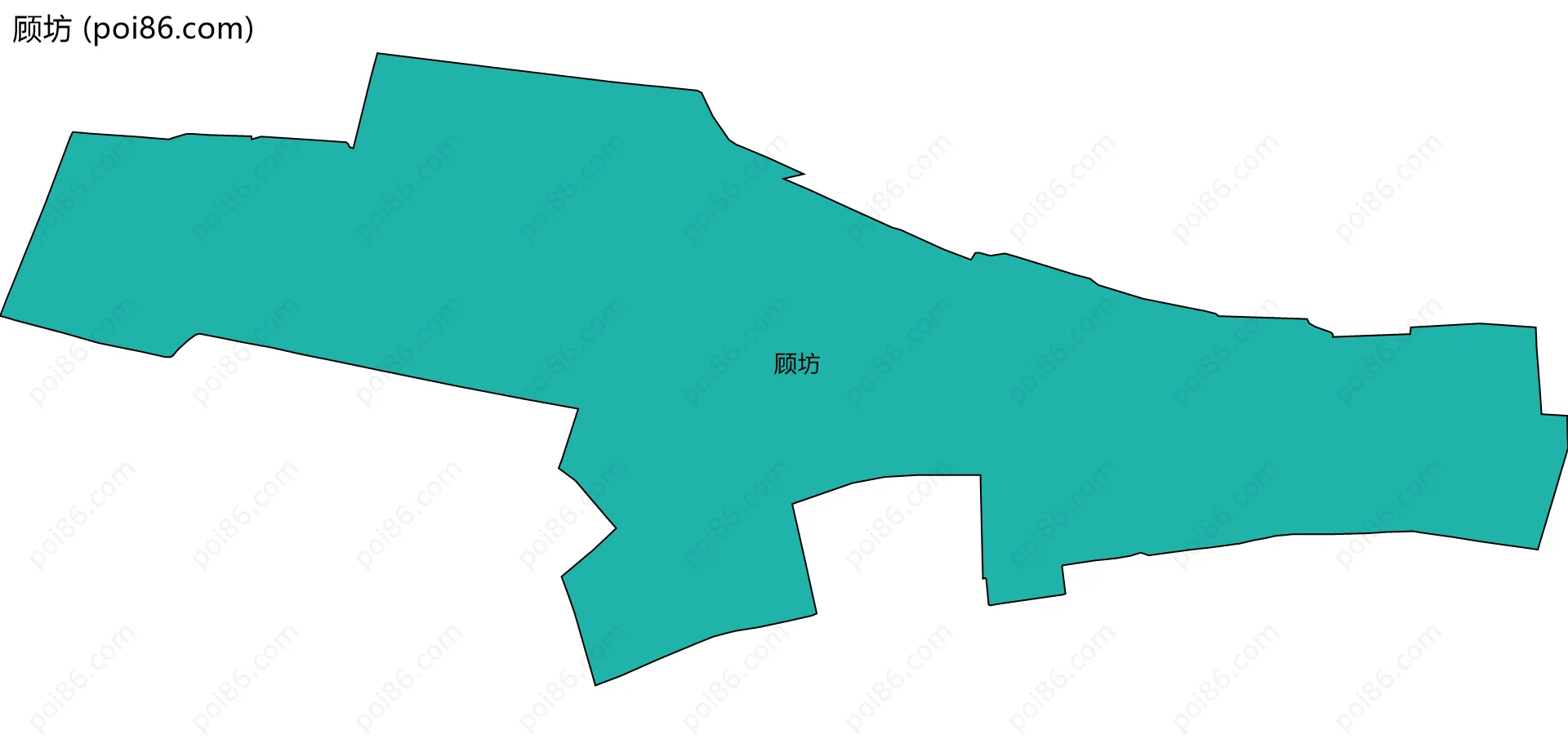 顾坊边界地图