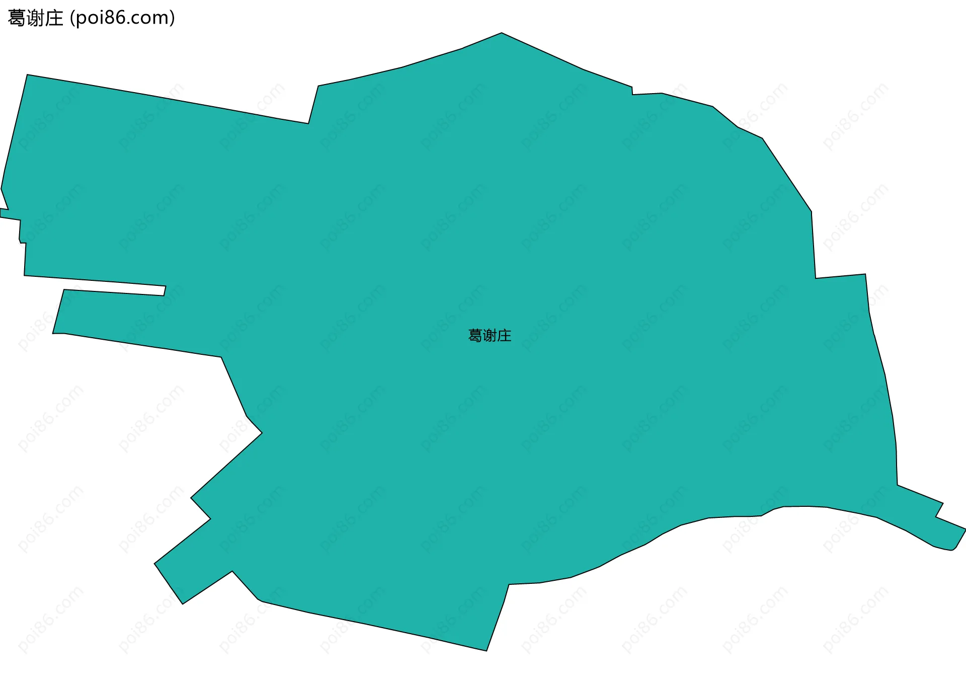 葛谢庄边界地图