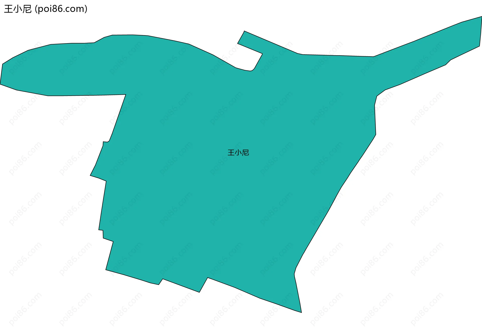 王小尼边界地图