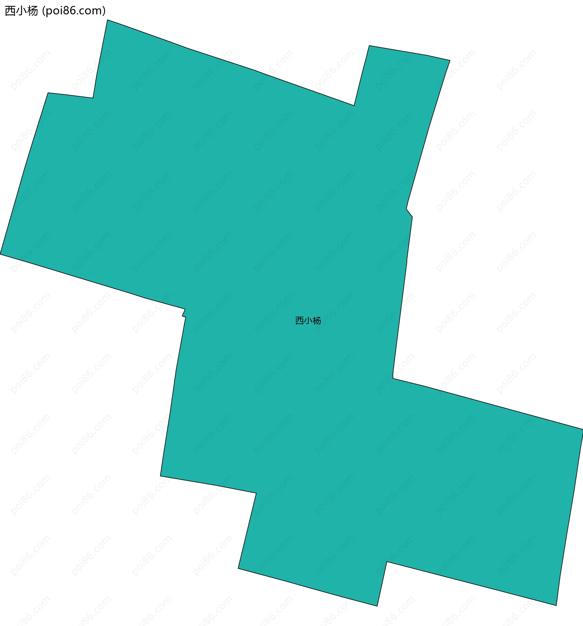 西小杨边界地图