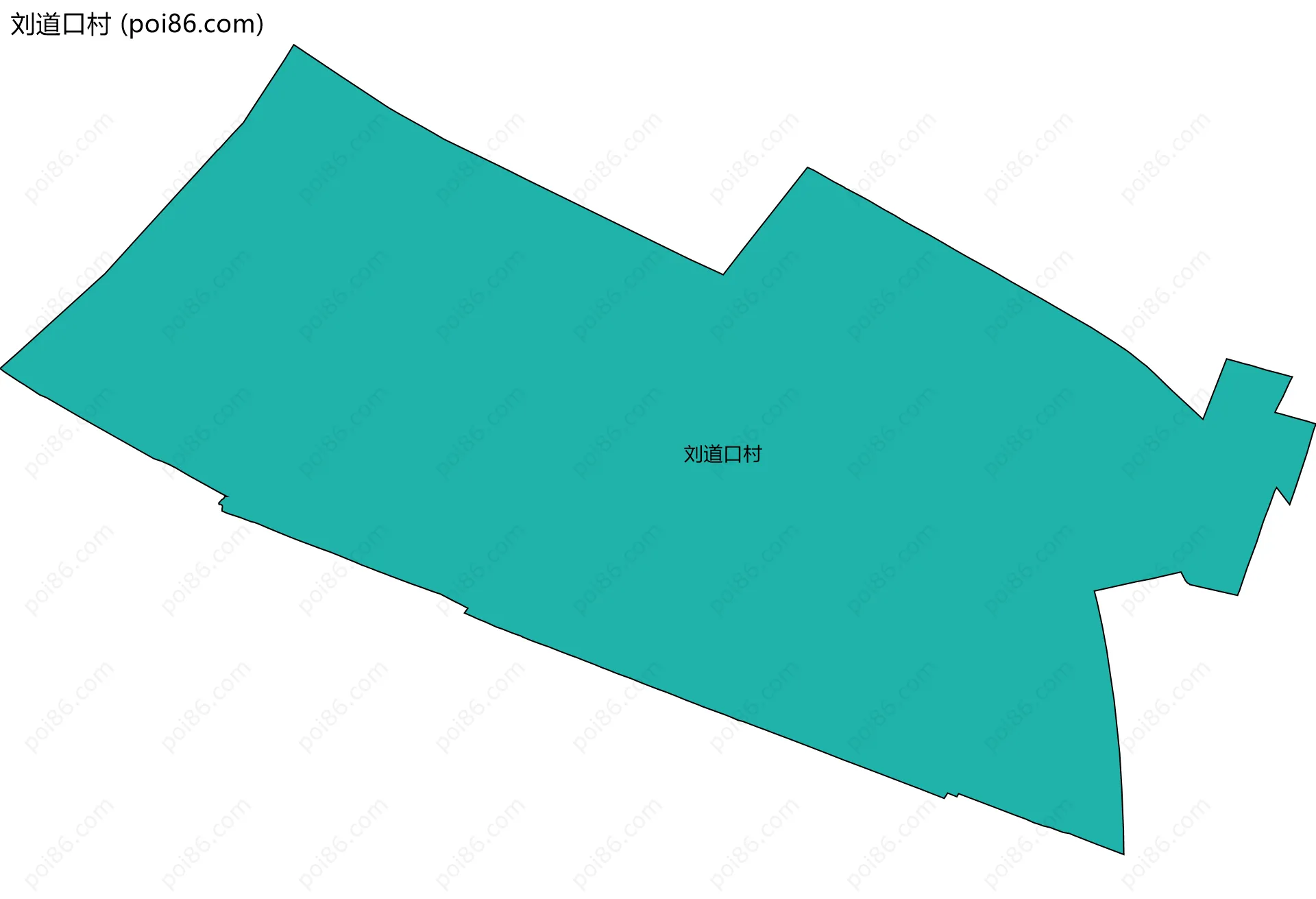 刘道口村边界地图