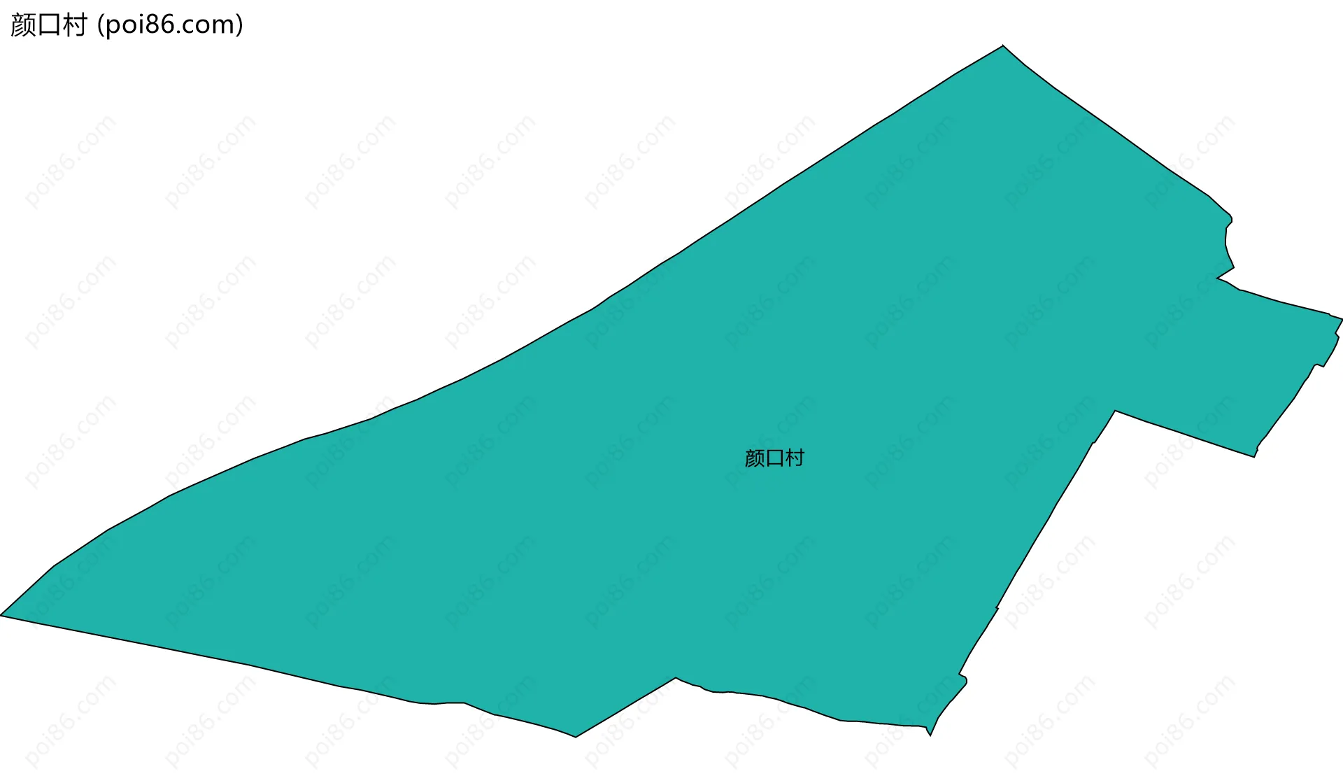 颜口村边界地图