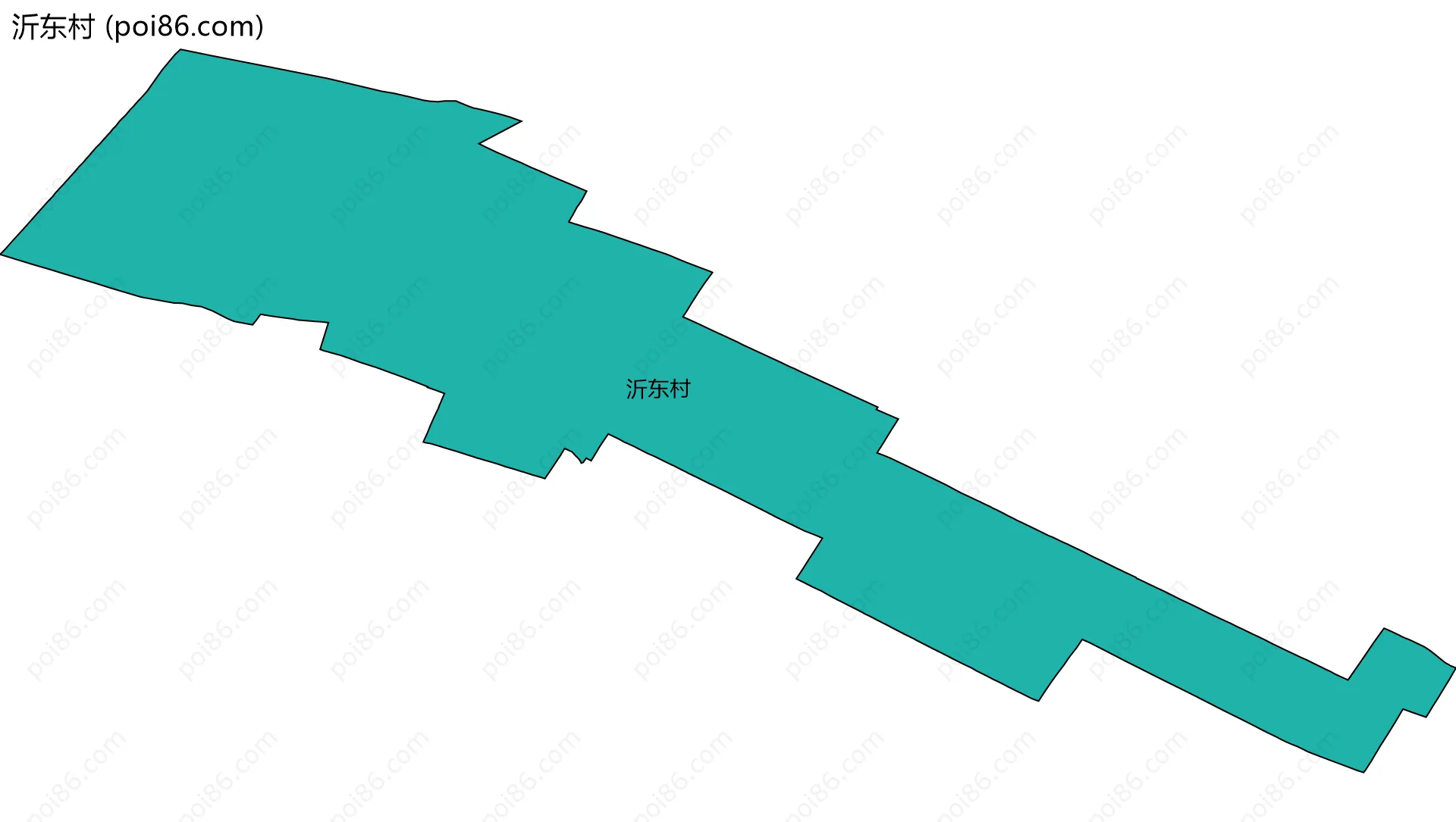 沂东村边界地图