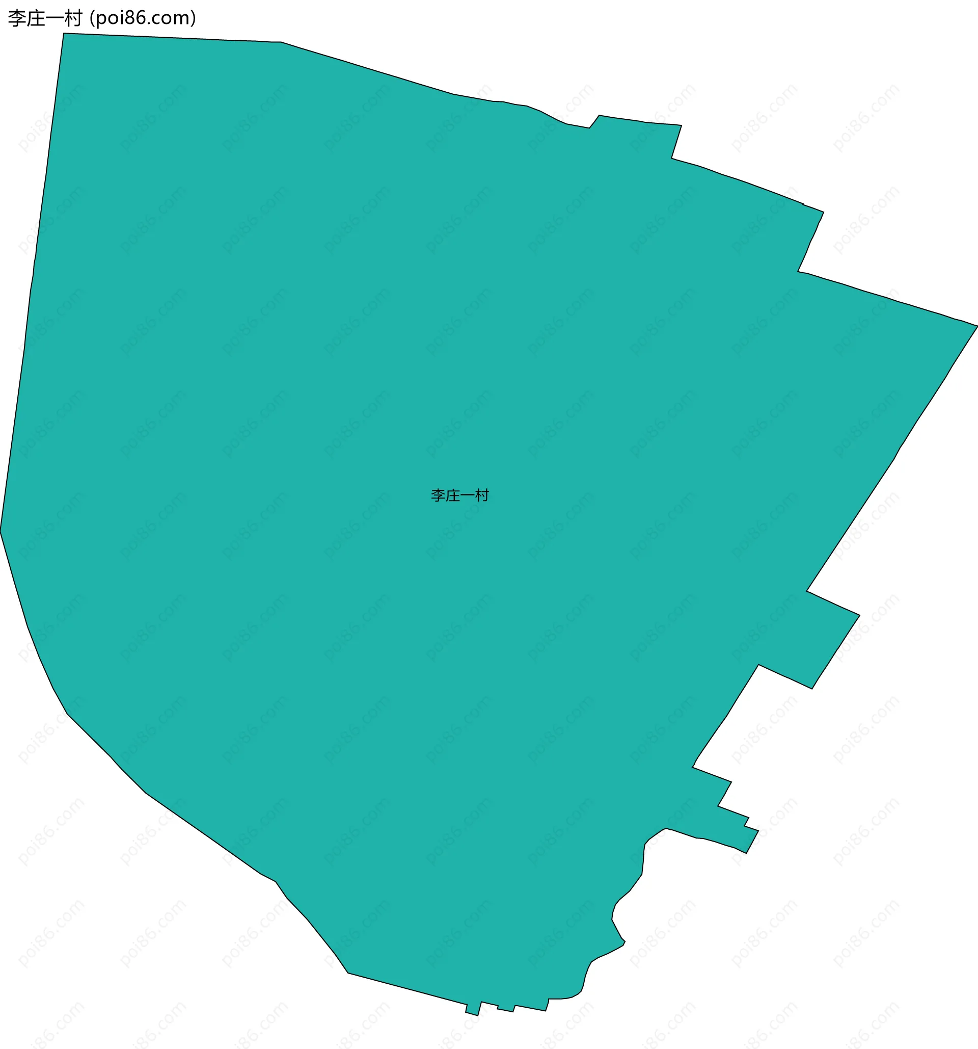李庄一村边界地图