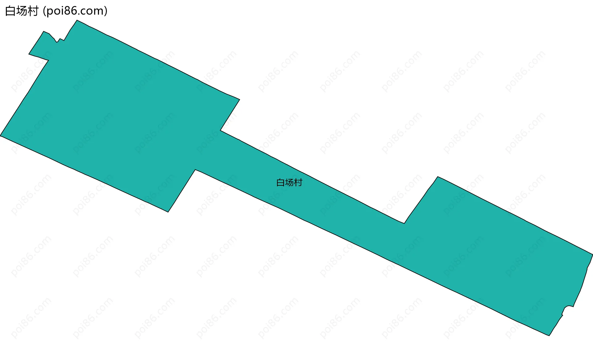 白场村边界地图