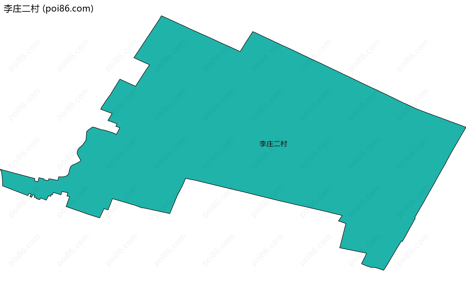 李庄二村边界地图