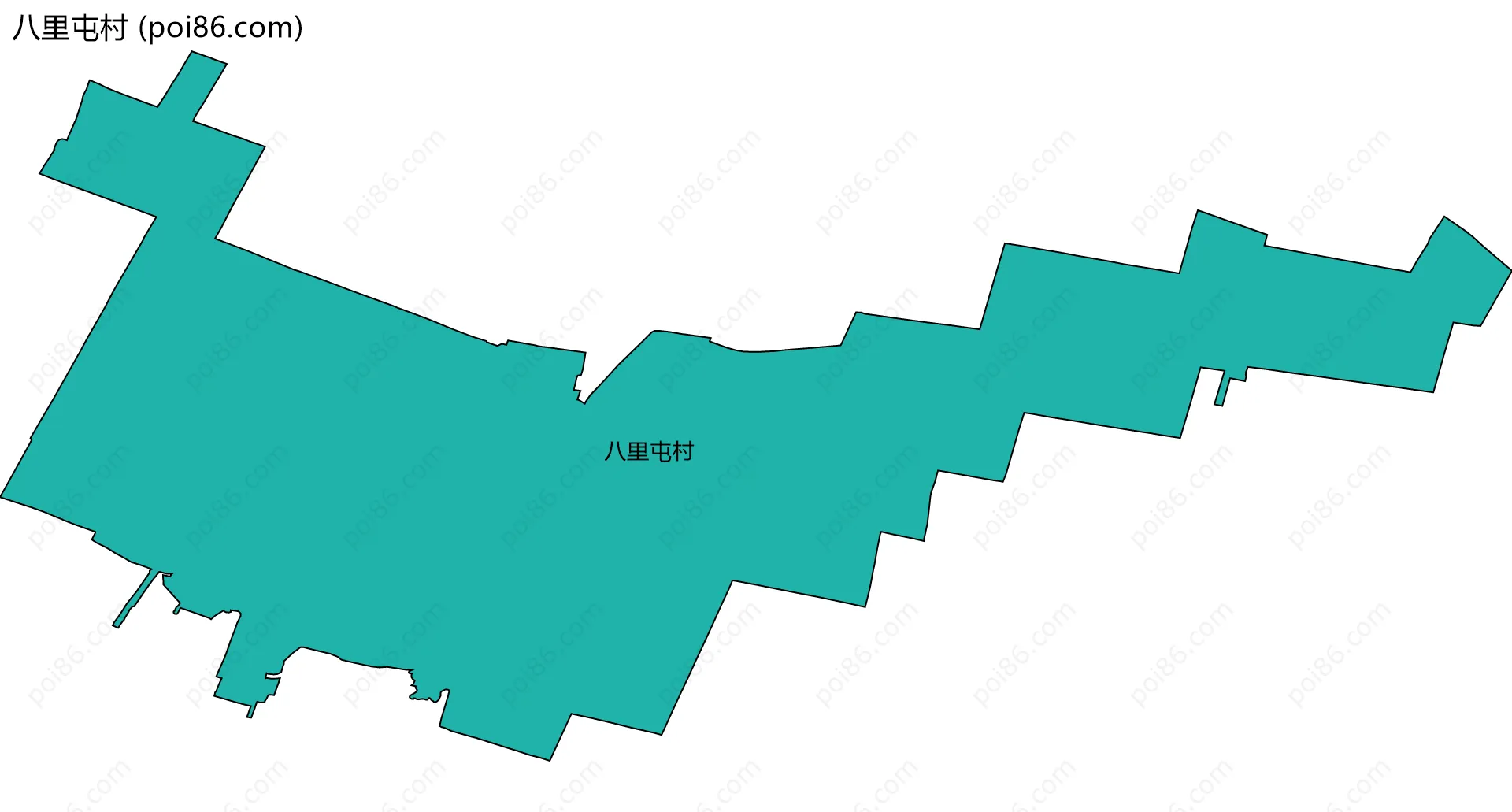 八里屯村边界地图