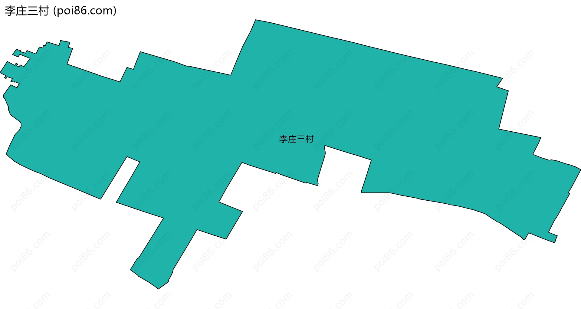 李庄三村边界地图