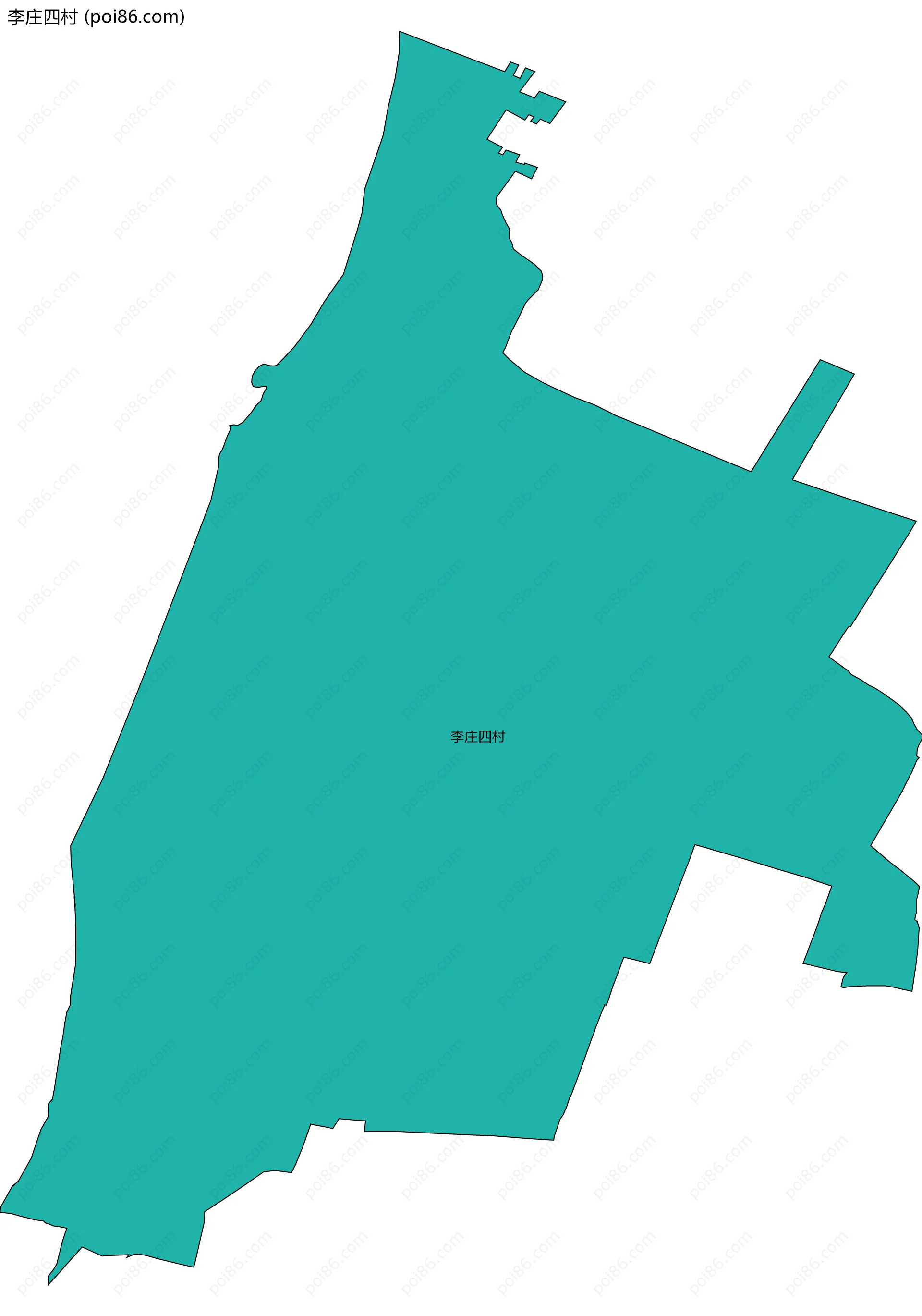 李庄四村边界地图