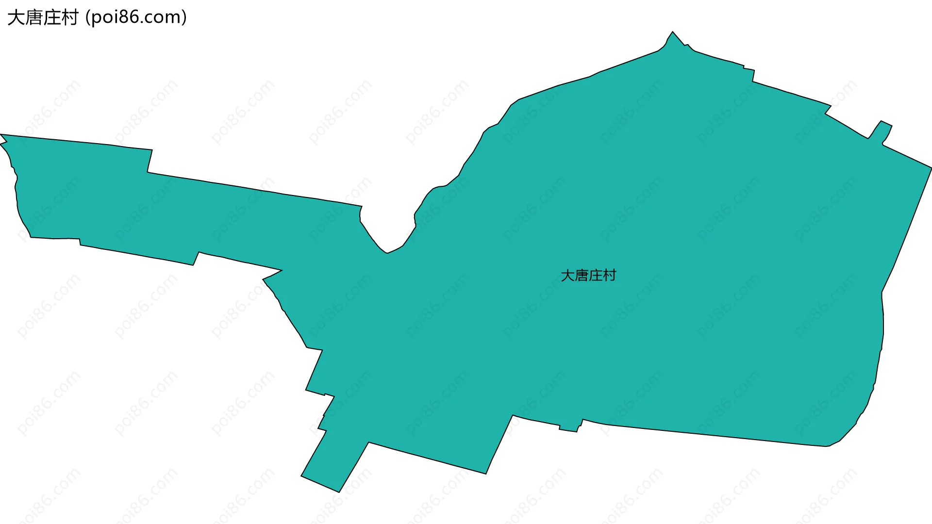 大唐庄村边界地图