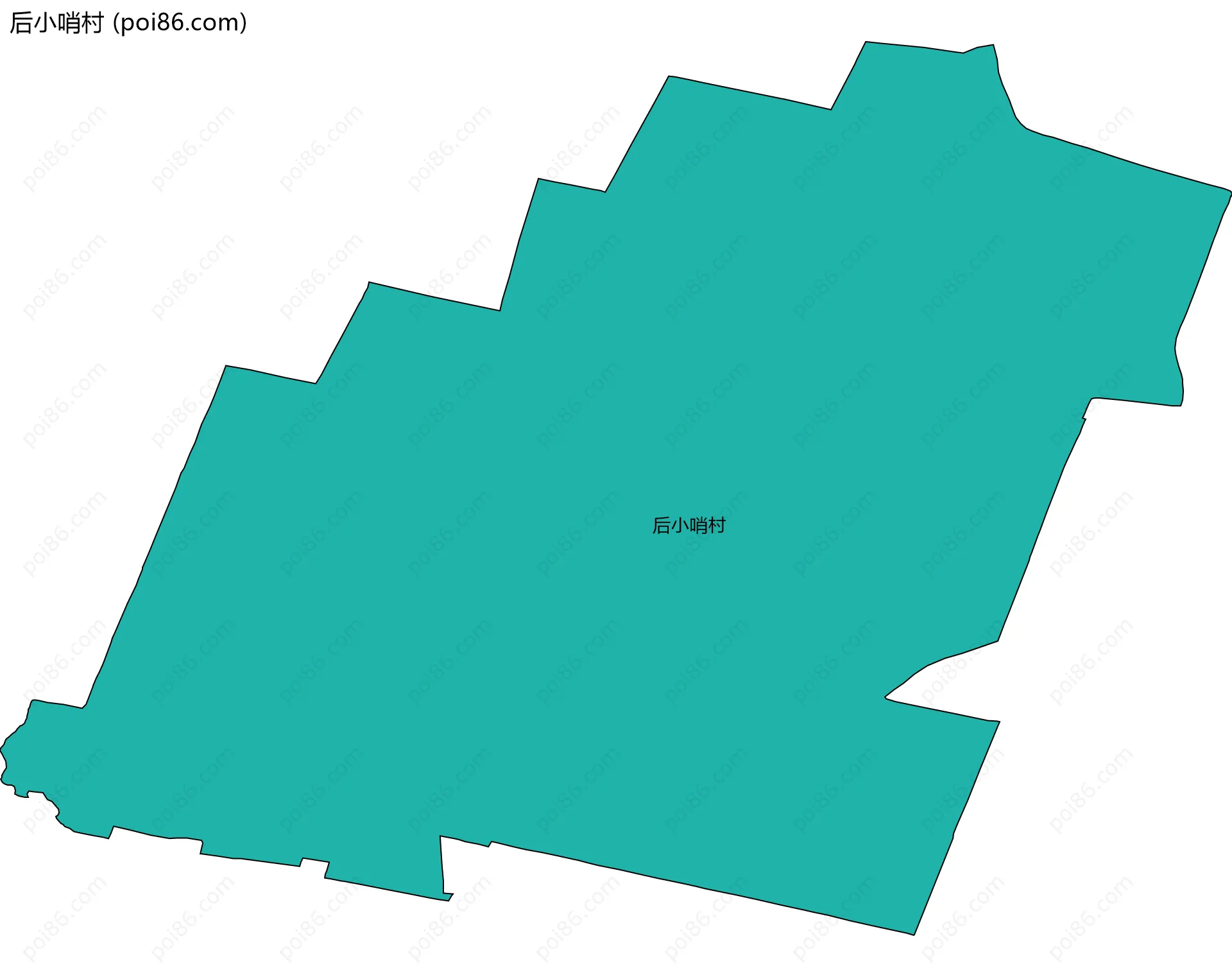 后小哨村边界地图