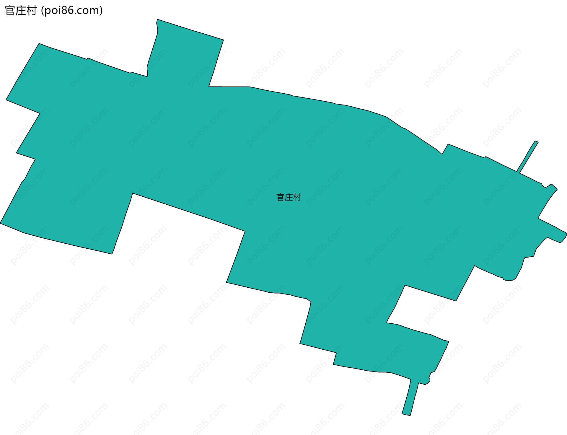 官庄村边界地图