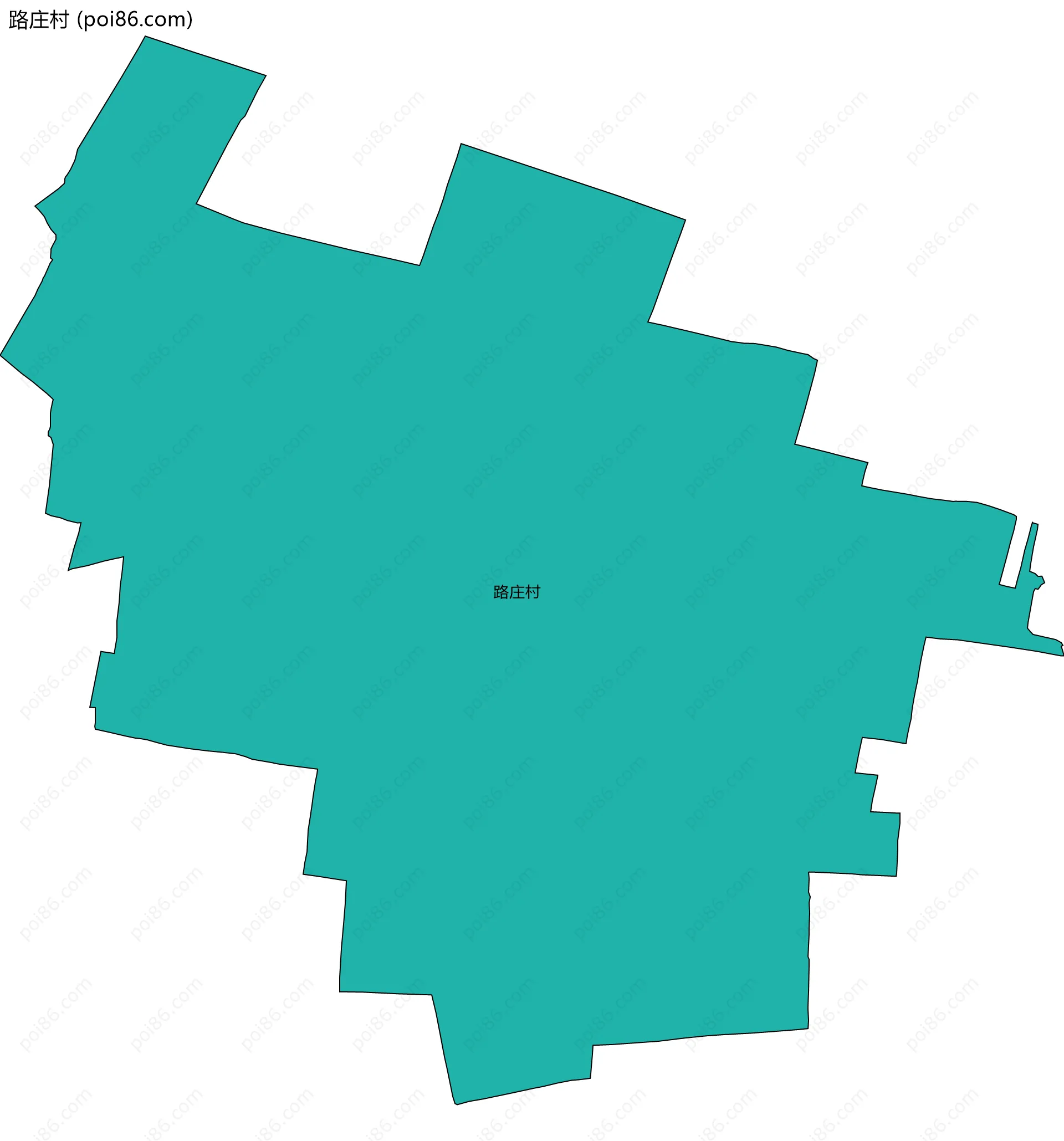 路庄村边界地图