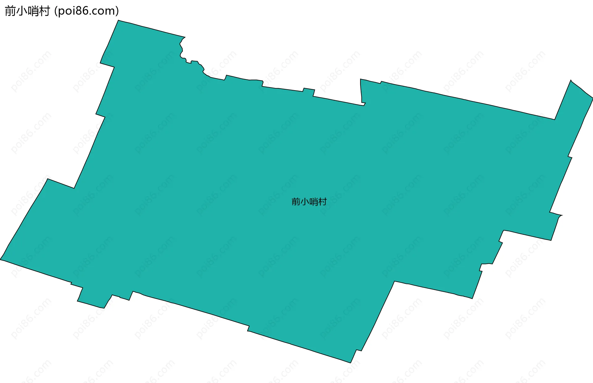 前小哨村边界地图