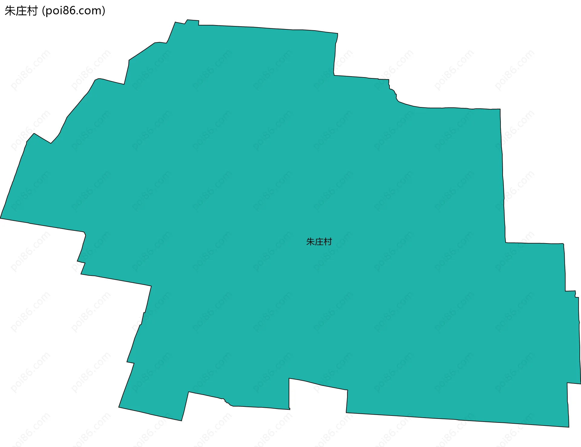 朱庄村边界地图