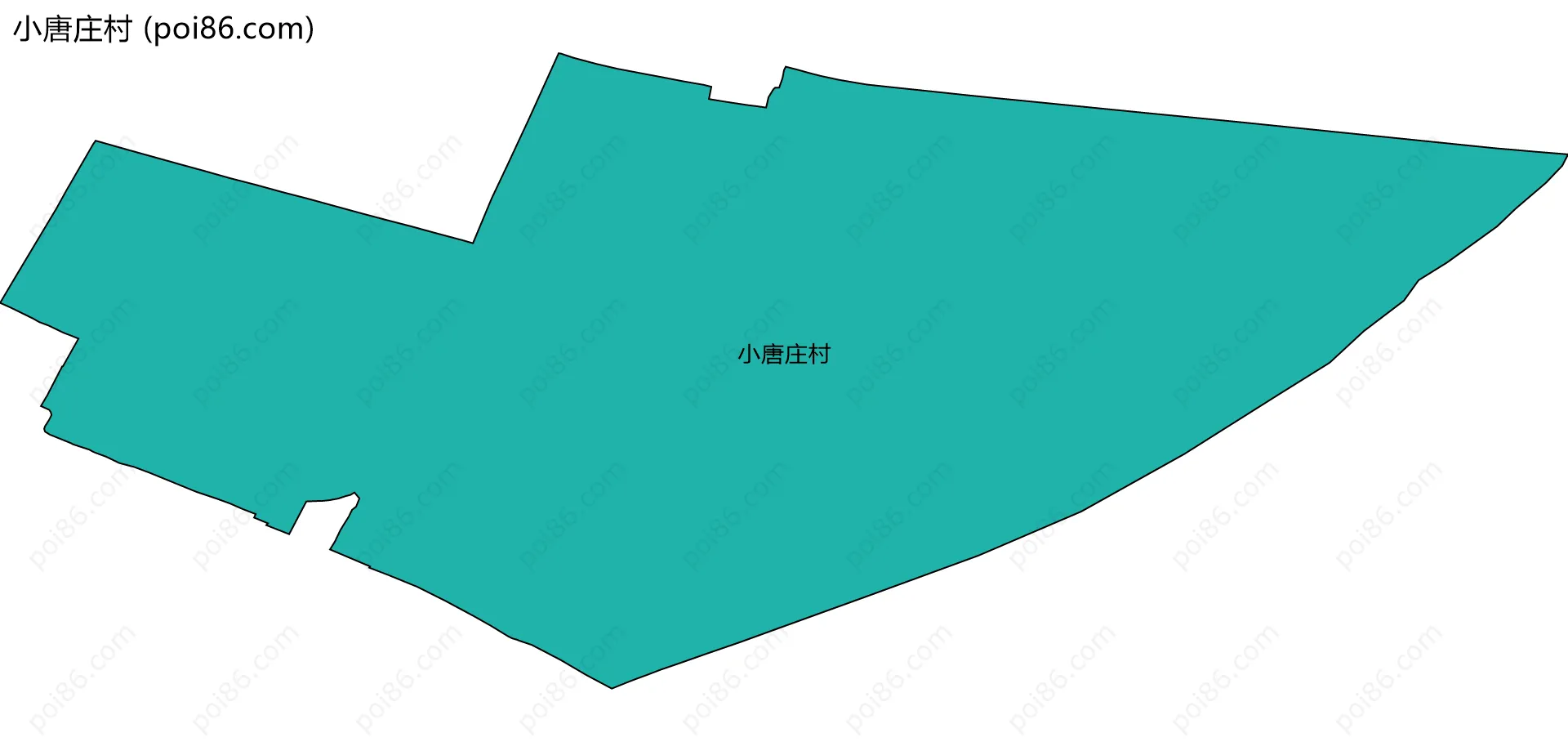 小唐庄村边界地图