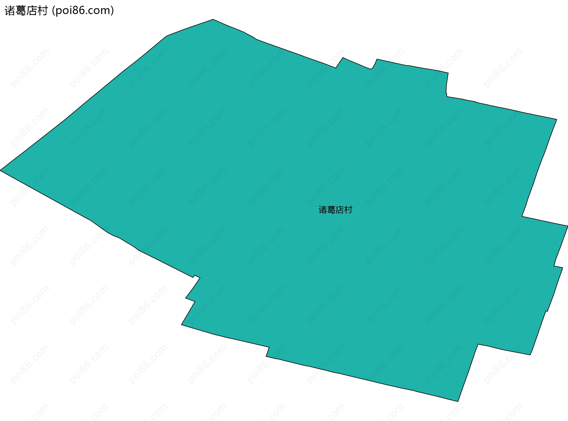 诸葛店村边界地图
