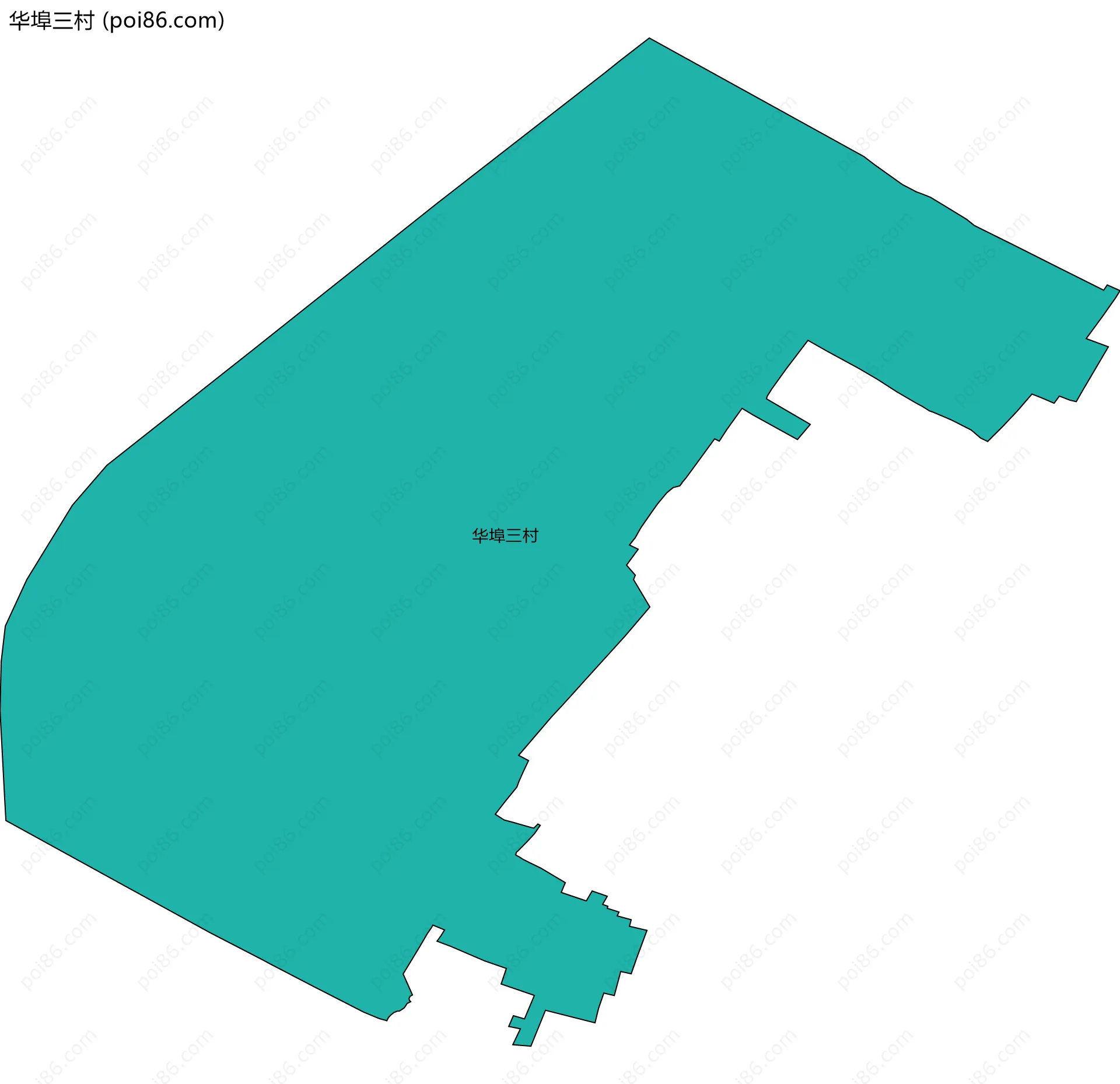 华埠三村边界地图