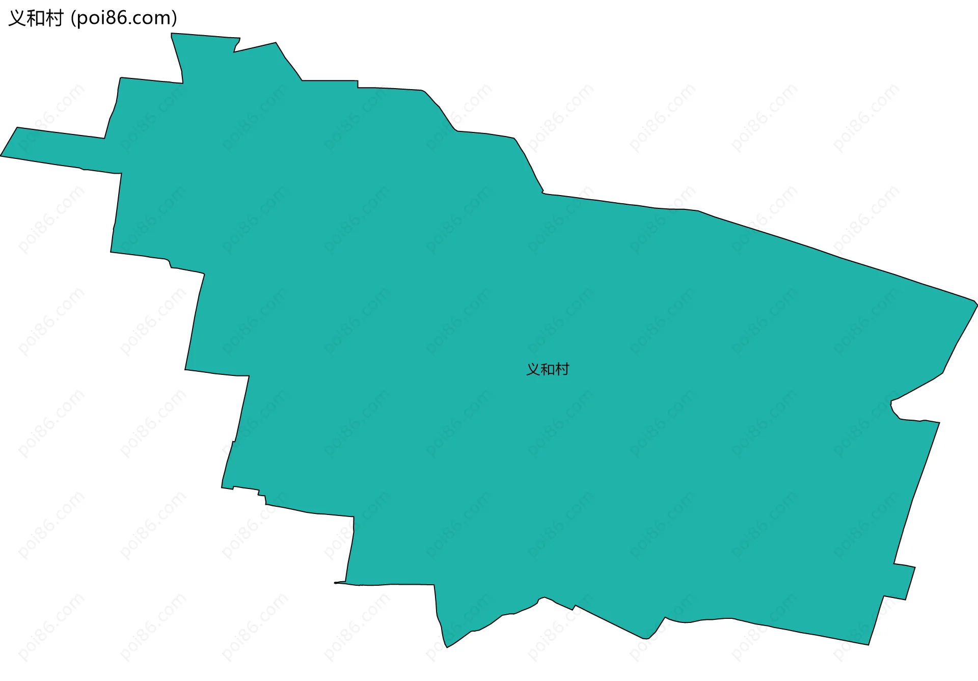 义和村边界地图
