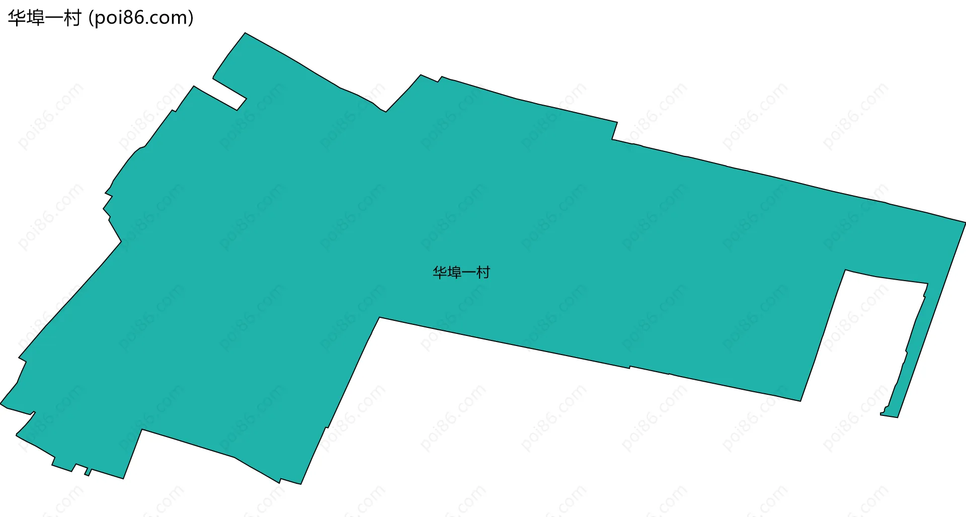 华埠一村边界地图