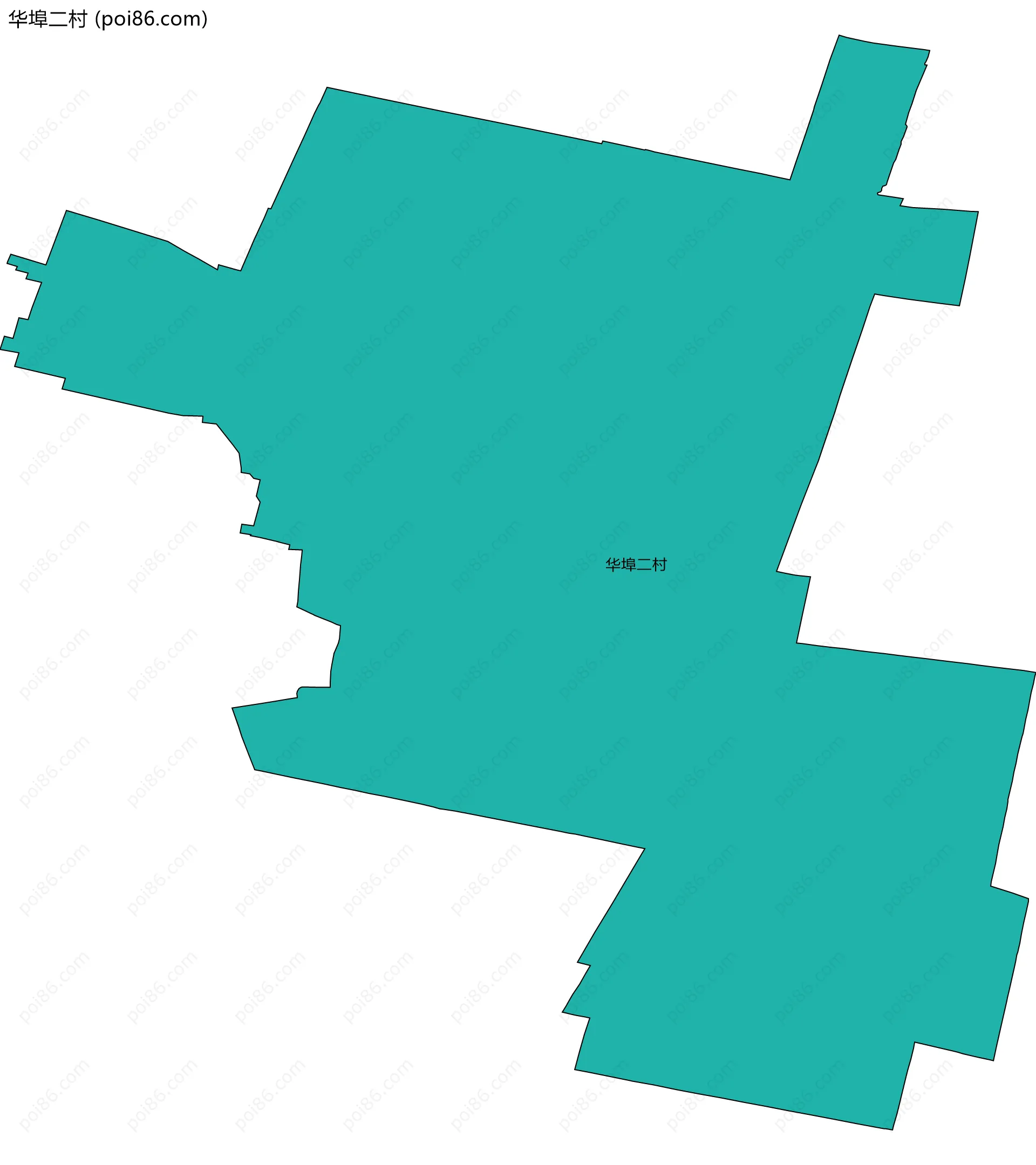 华埠二村边界地图