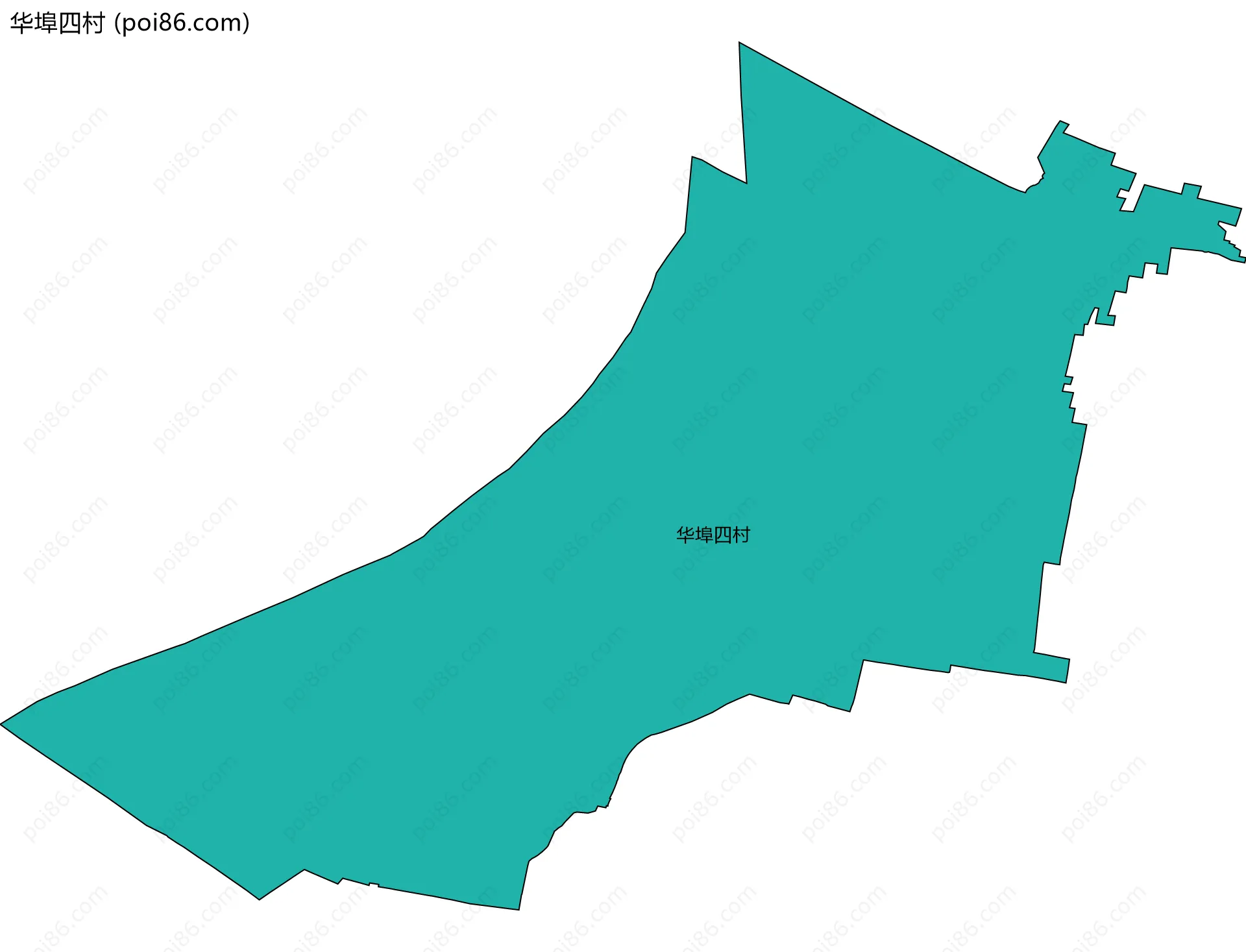华埠四村边界地图