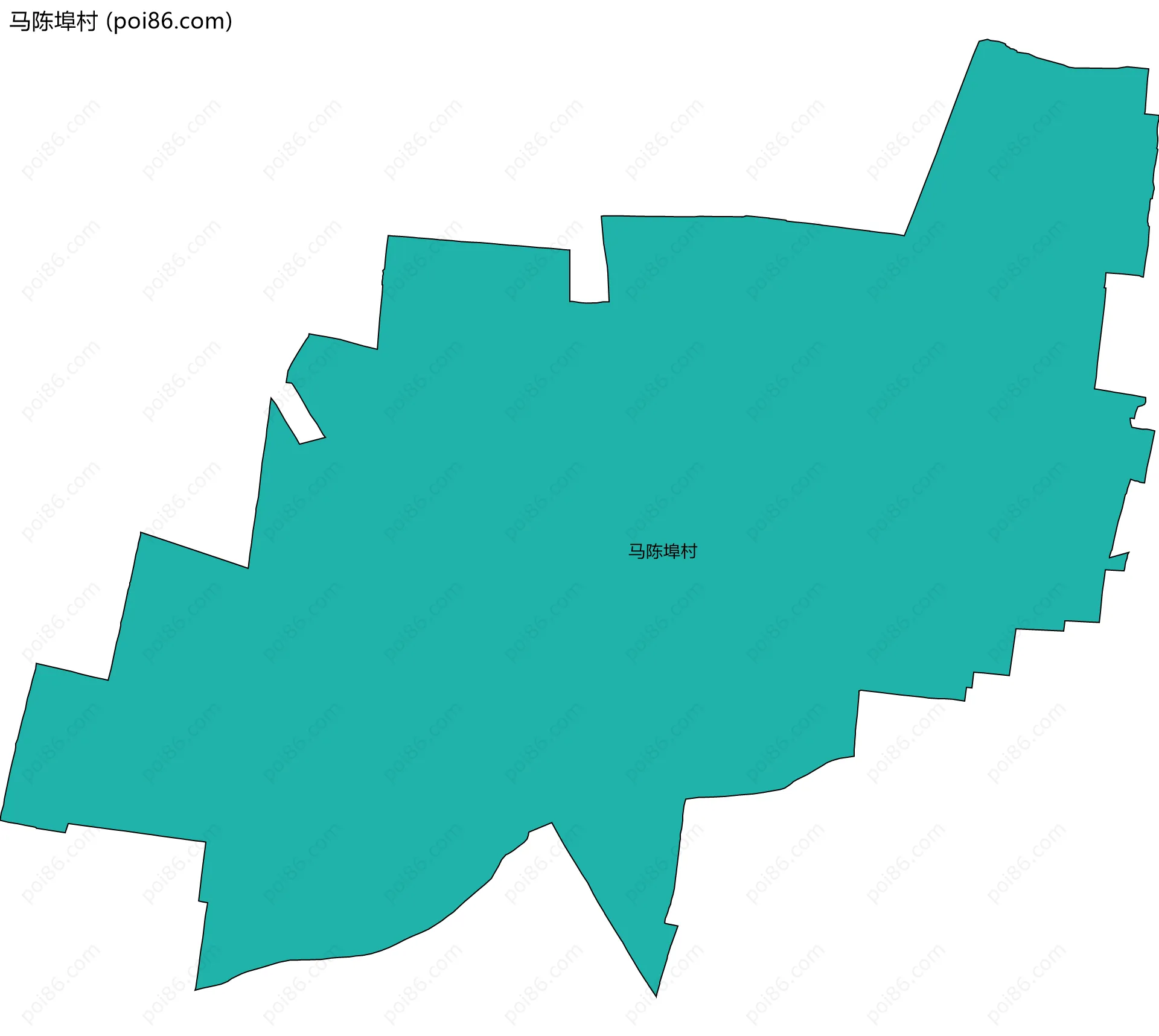 马陈埠村边界地图