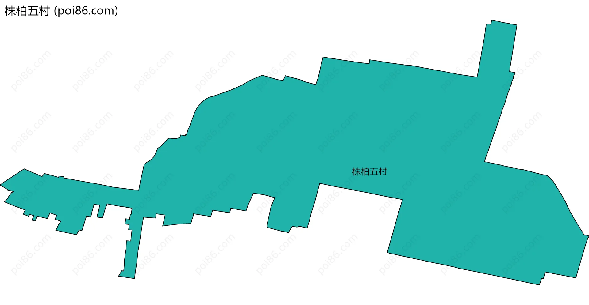 株柏五村边界地图