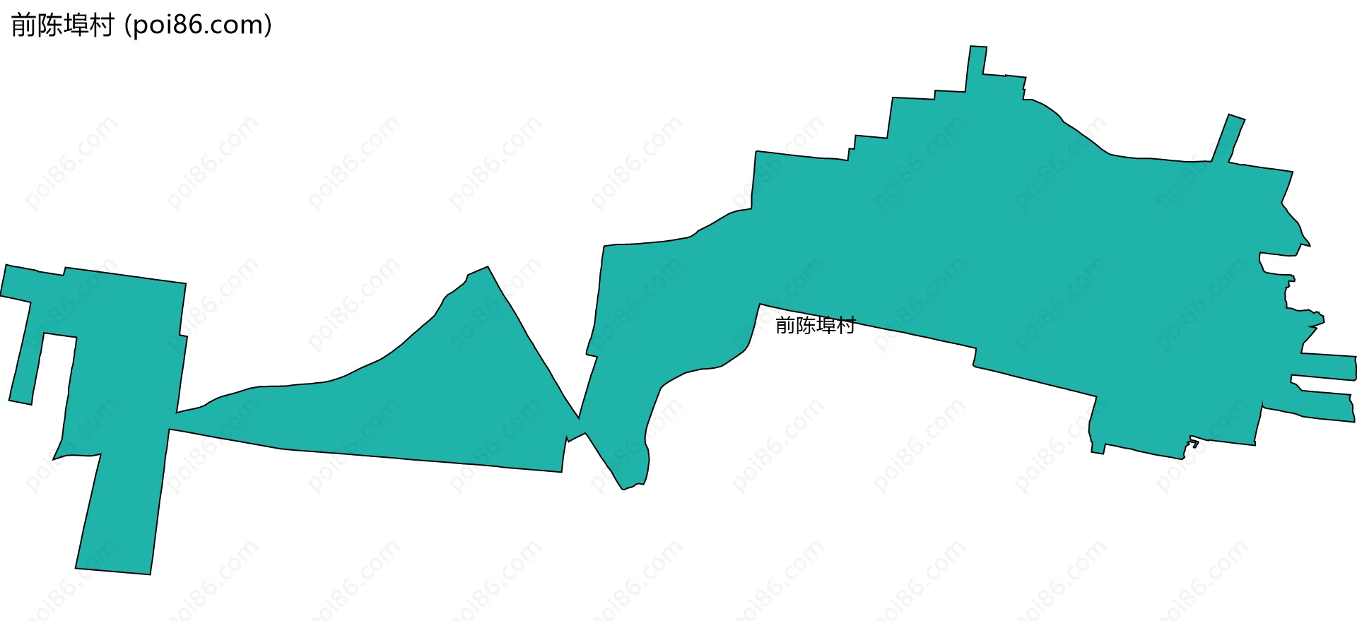 前陈埠村边界地图