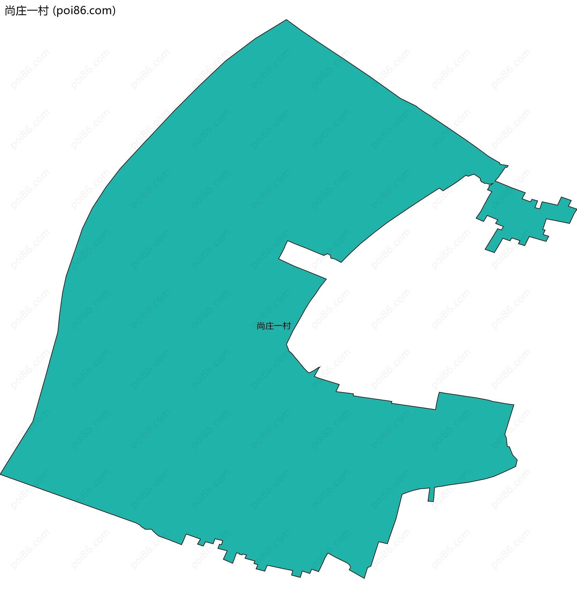 尚庄一村边界地图