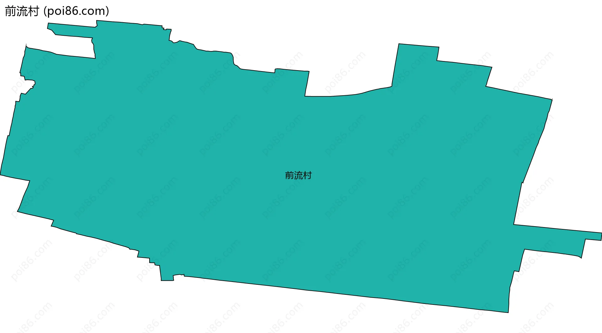 前流村边界地图