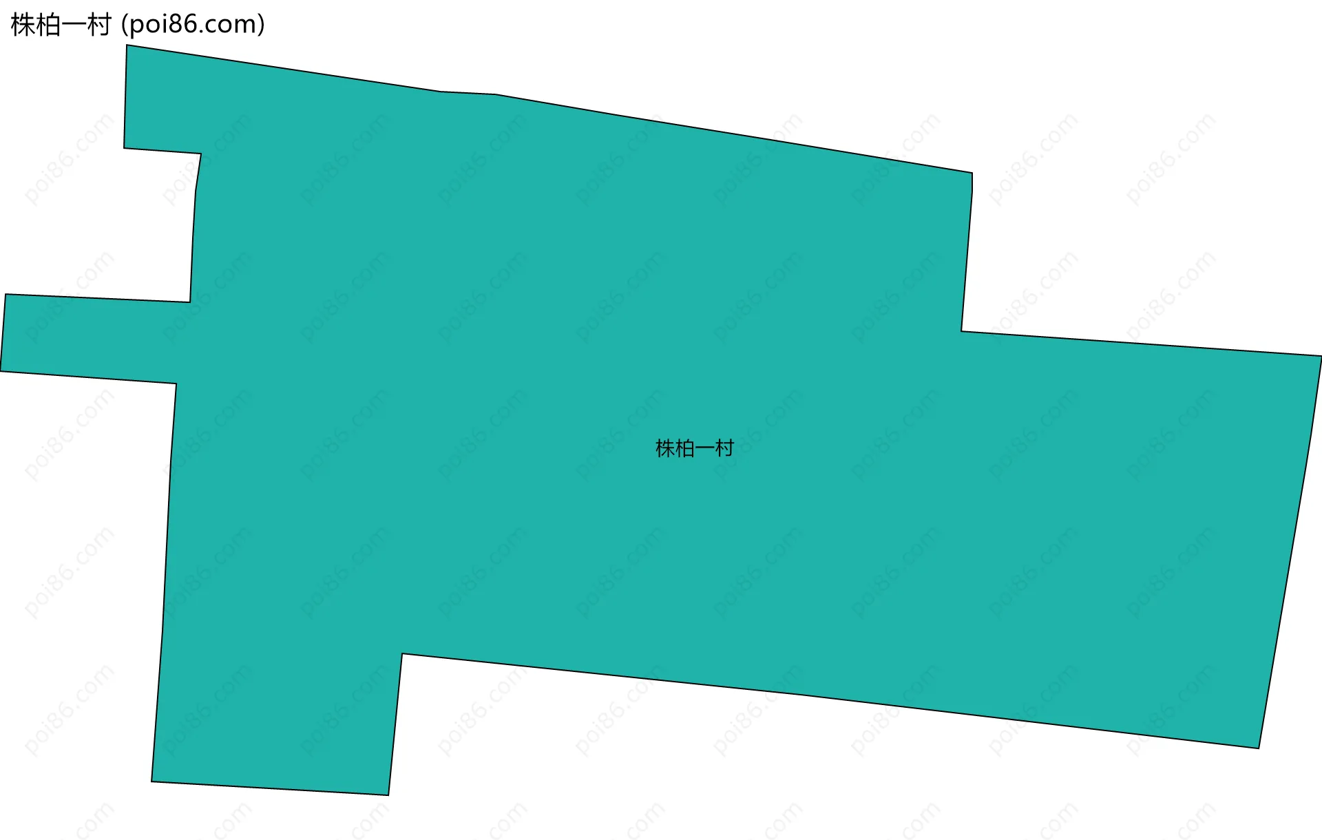 株柏一村边界地图