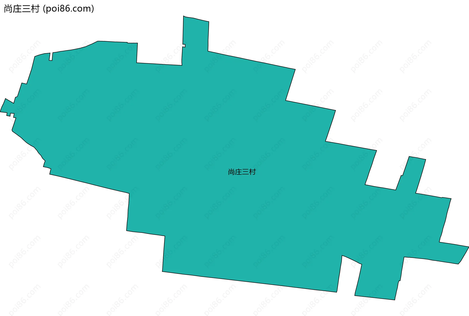 尚庄三村边界地图