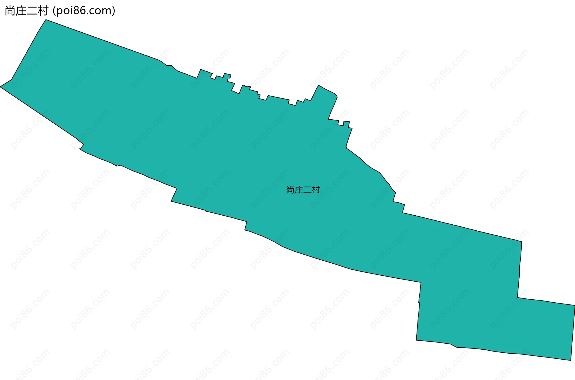尚庄二村边界地图