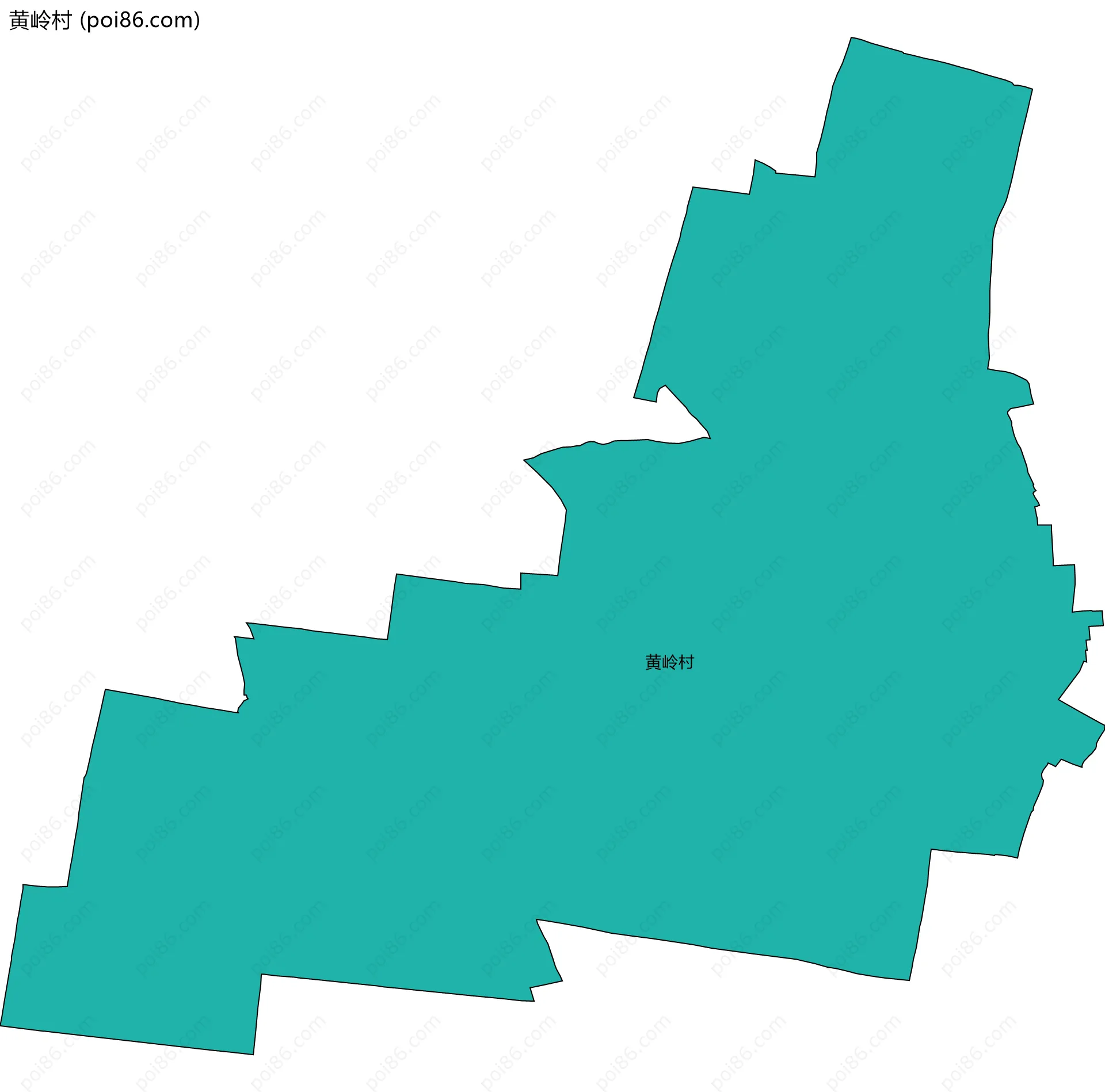 黄岭村边界地图