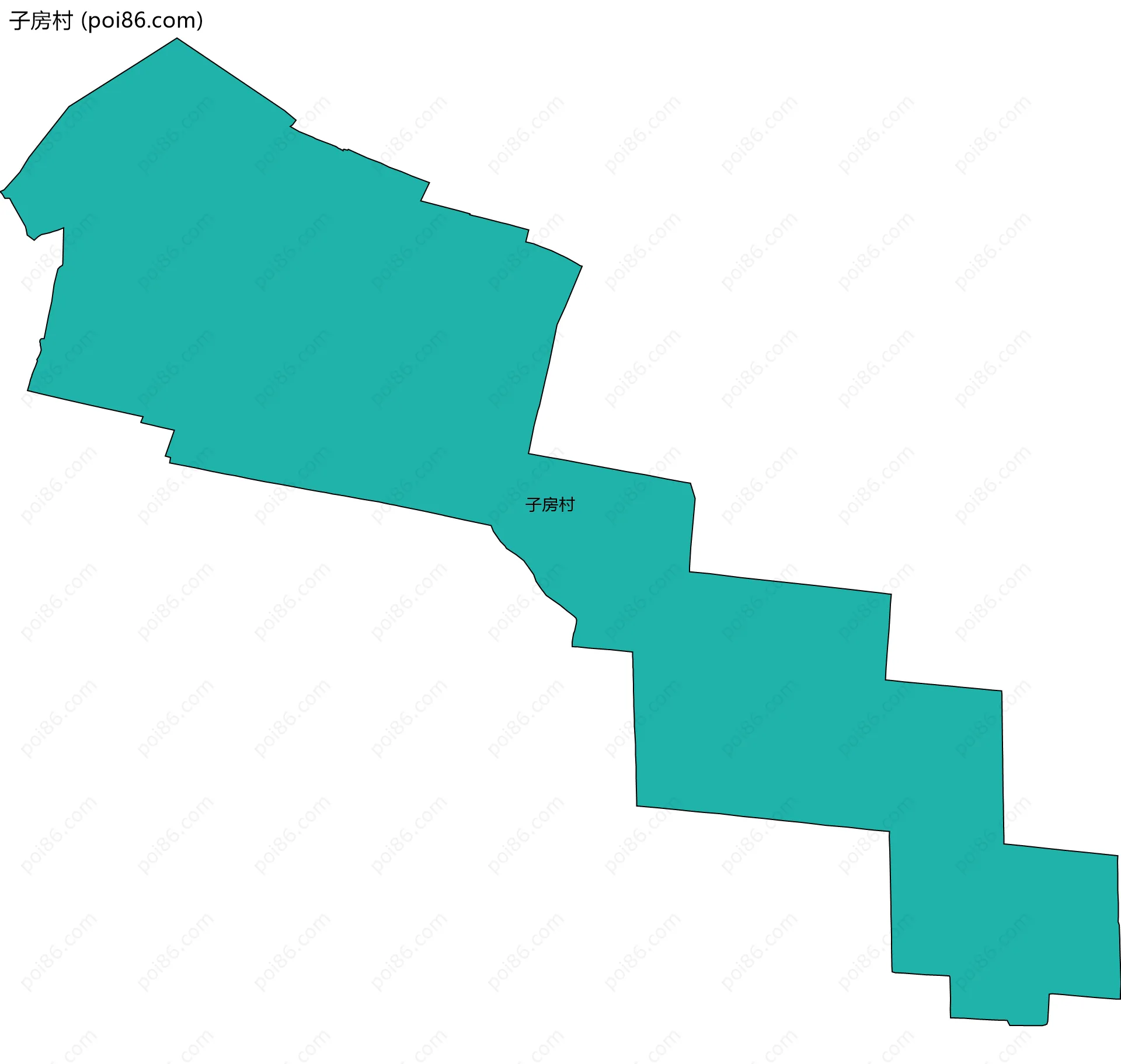 子房村边界地图
