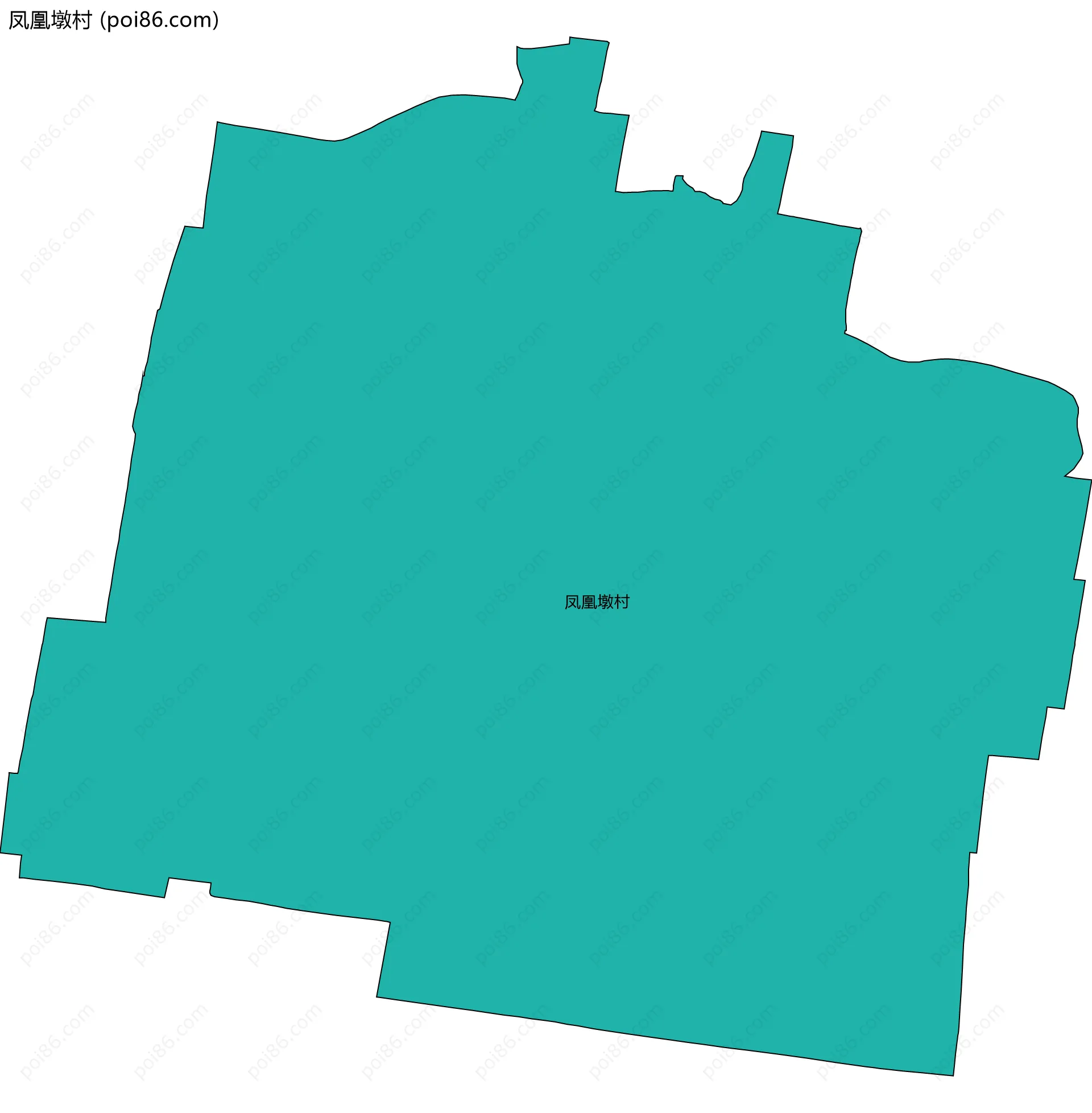 凤凰墩村边界地图