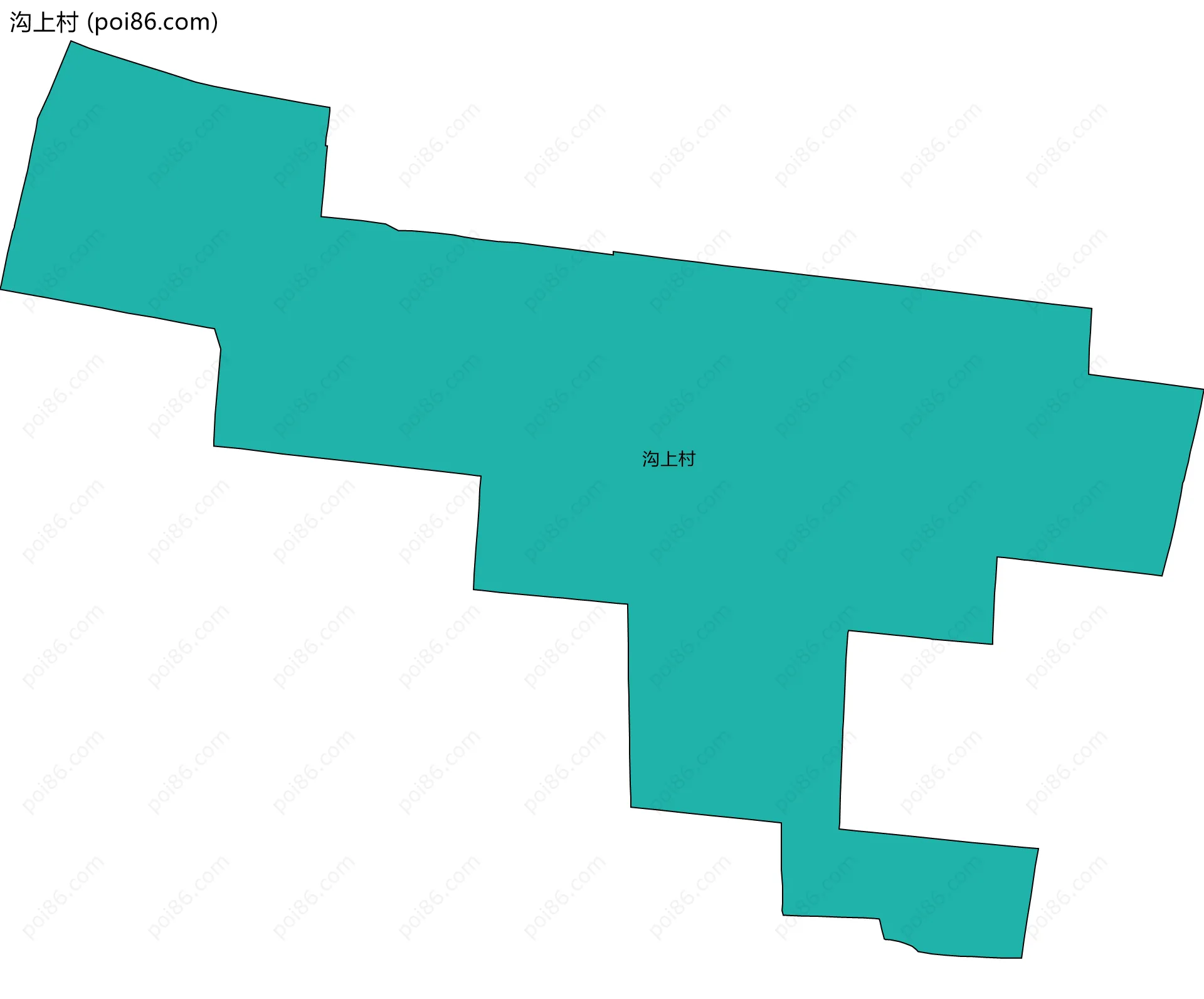 沟上村边界地图
