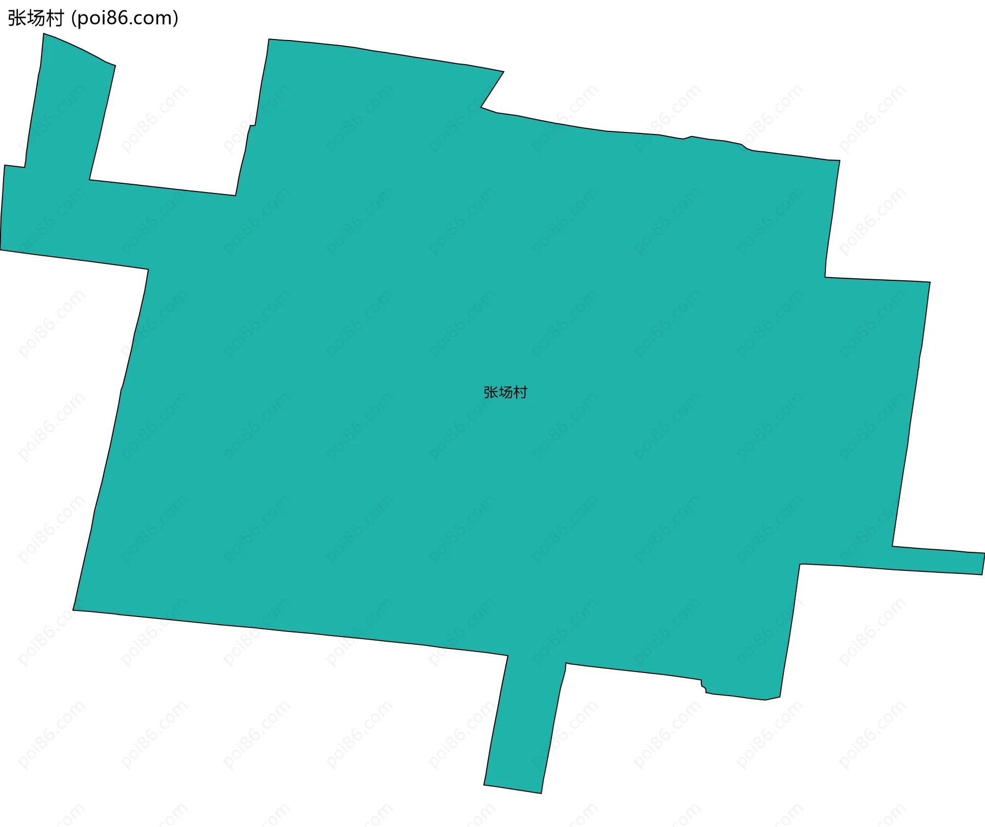 张场村边界地图