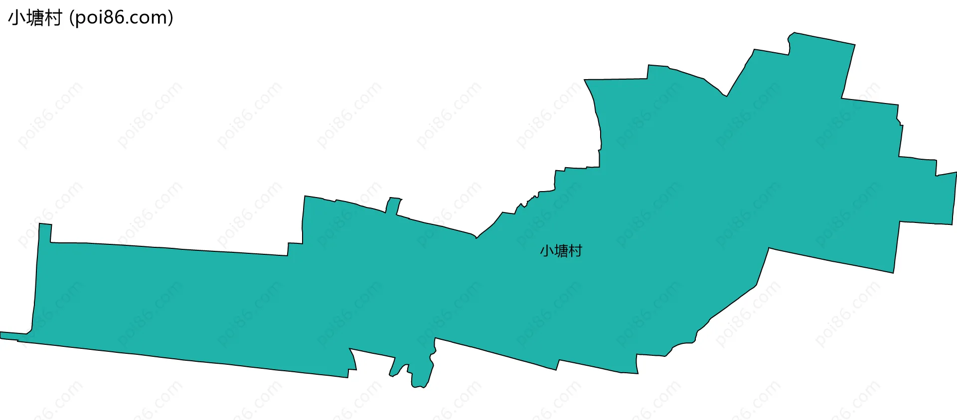 小塘村边界地图